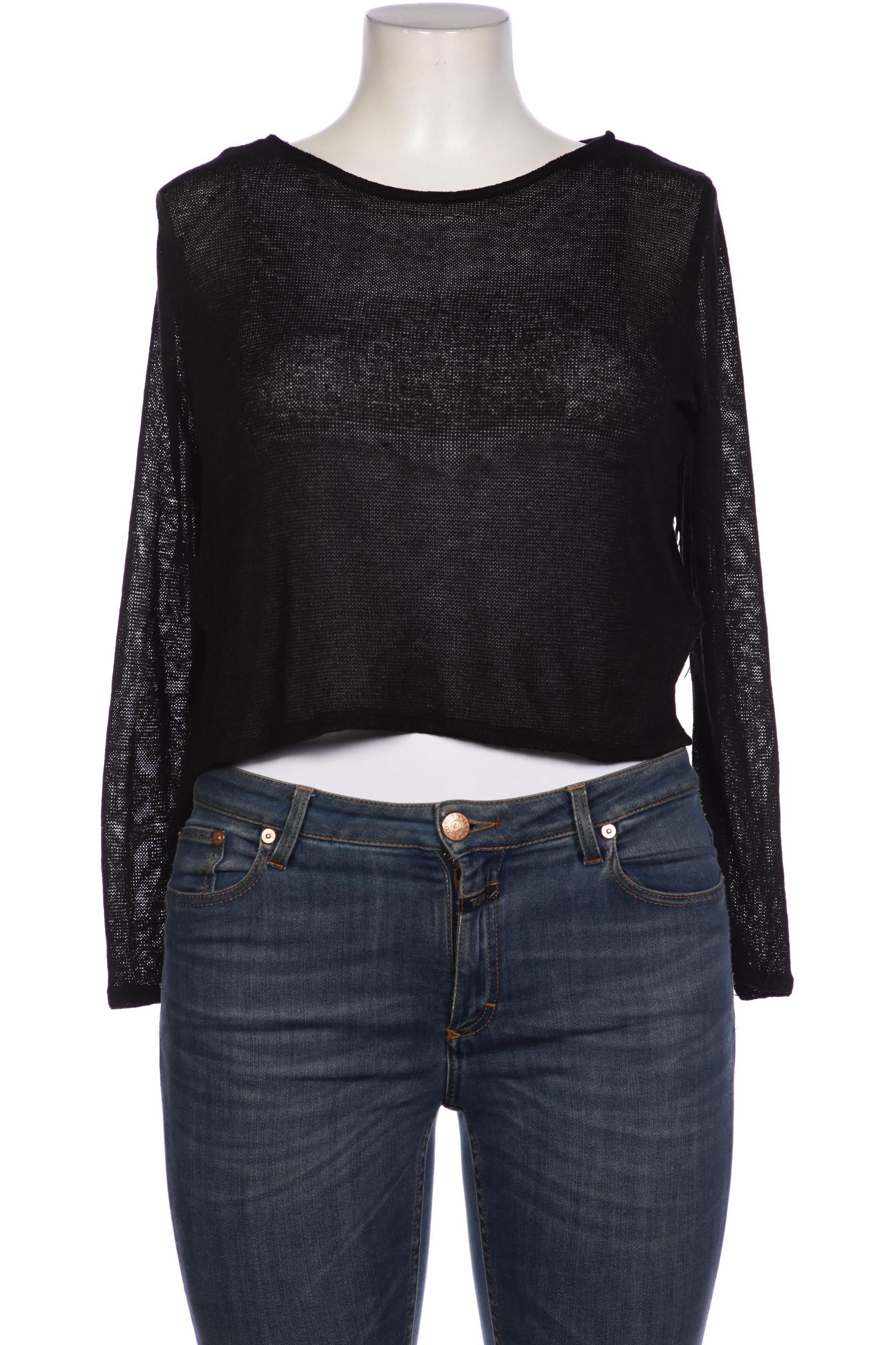 

H&M Damen Pullover, schwarz, Gr. 46