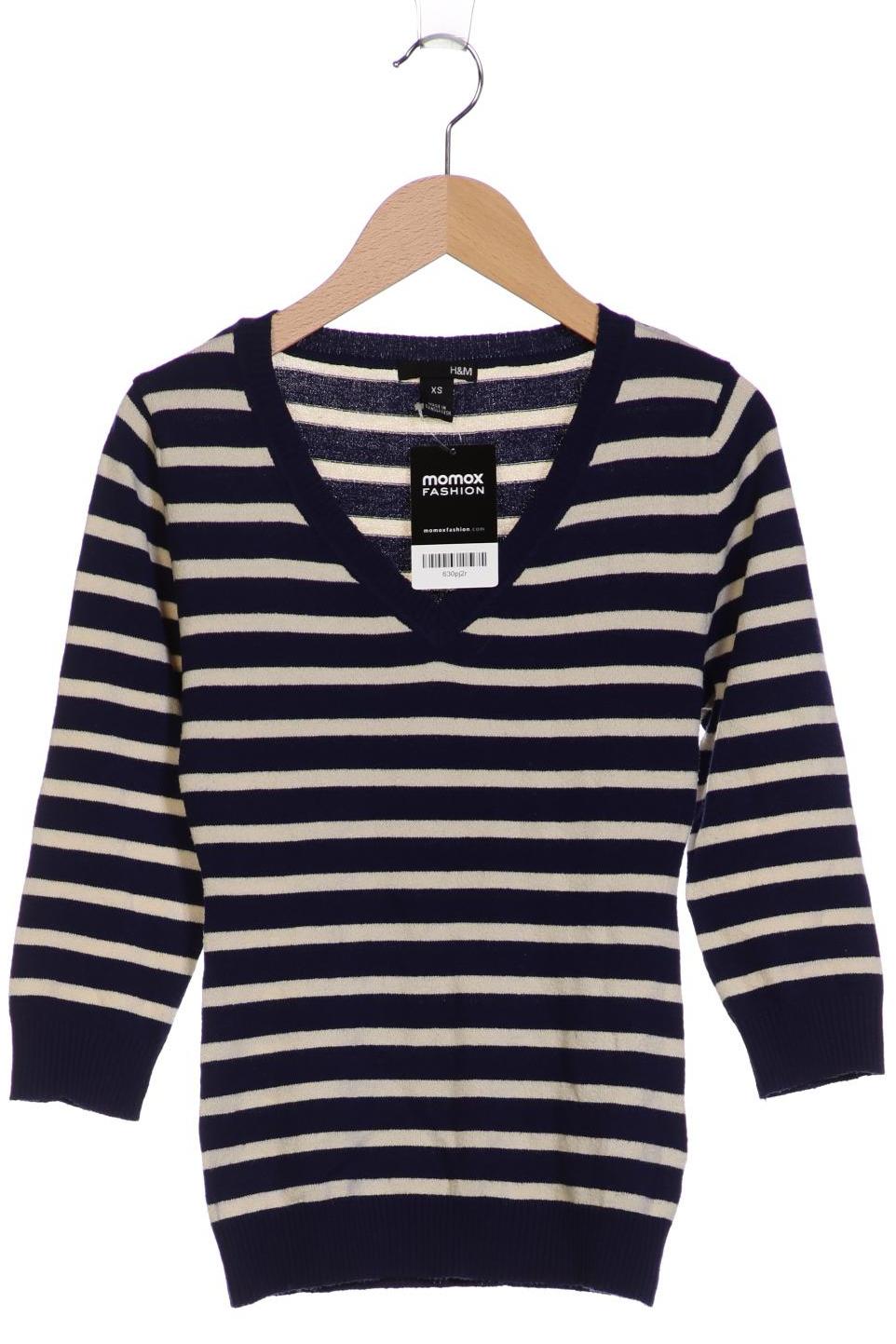 

H&M Damen Pullover, marineblau, Gr. 34