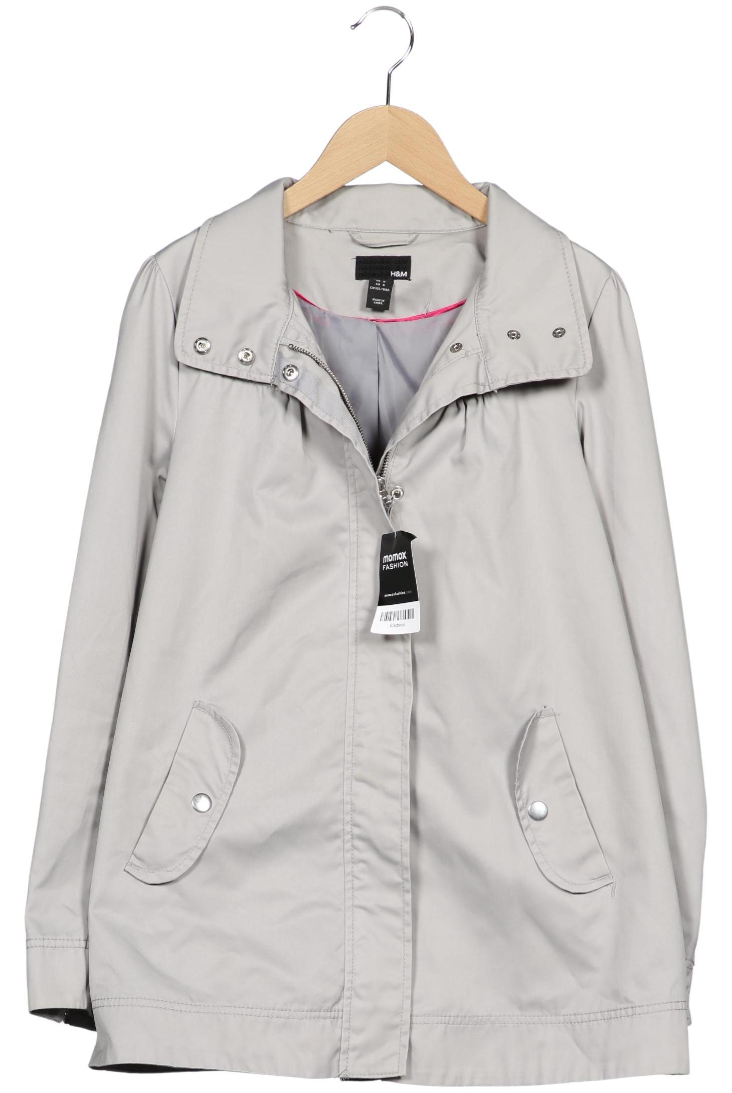 

H&M Damen Mantel, grau, Gr. 36