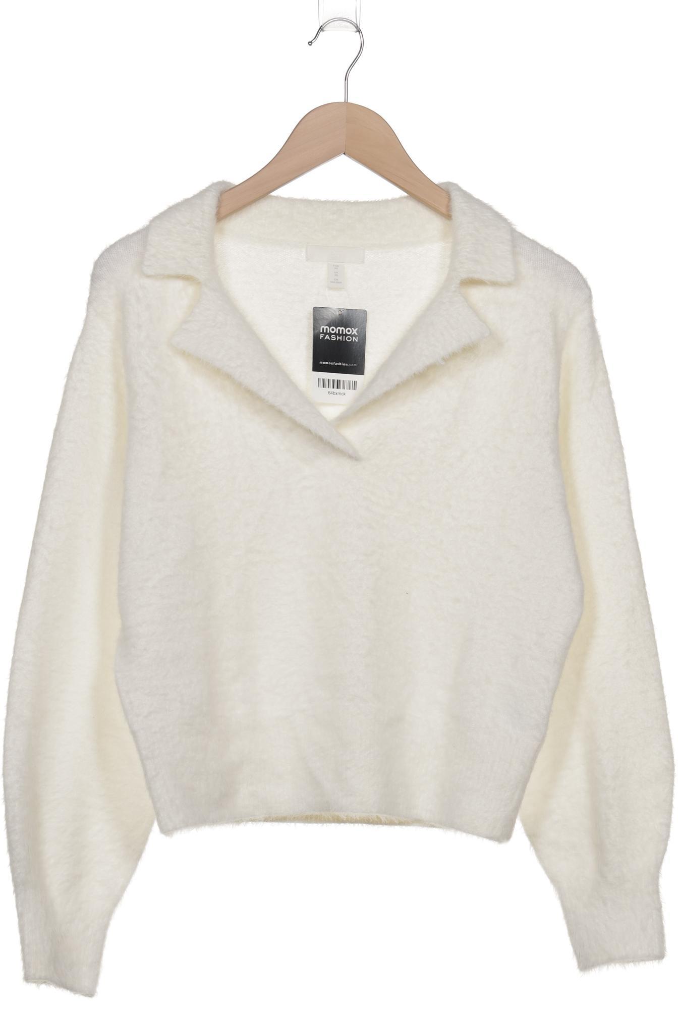 

H&M Damen Pullover, weiß, Gr. 34