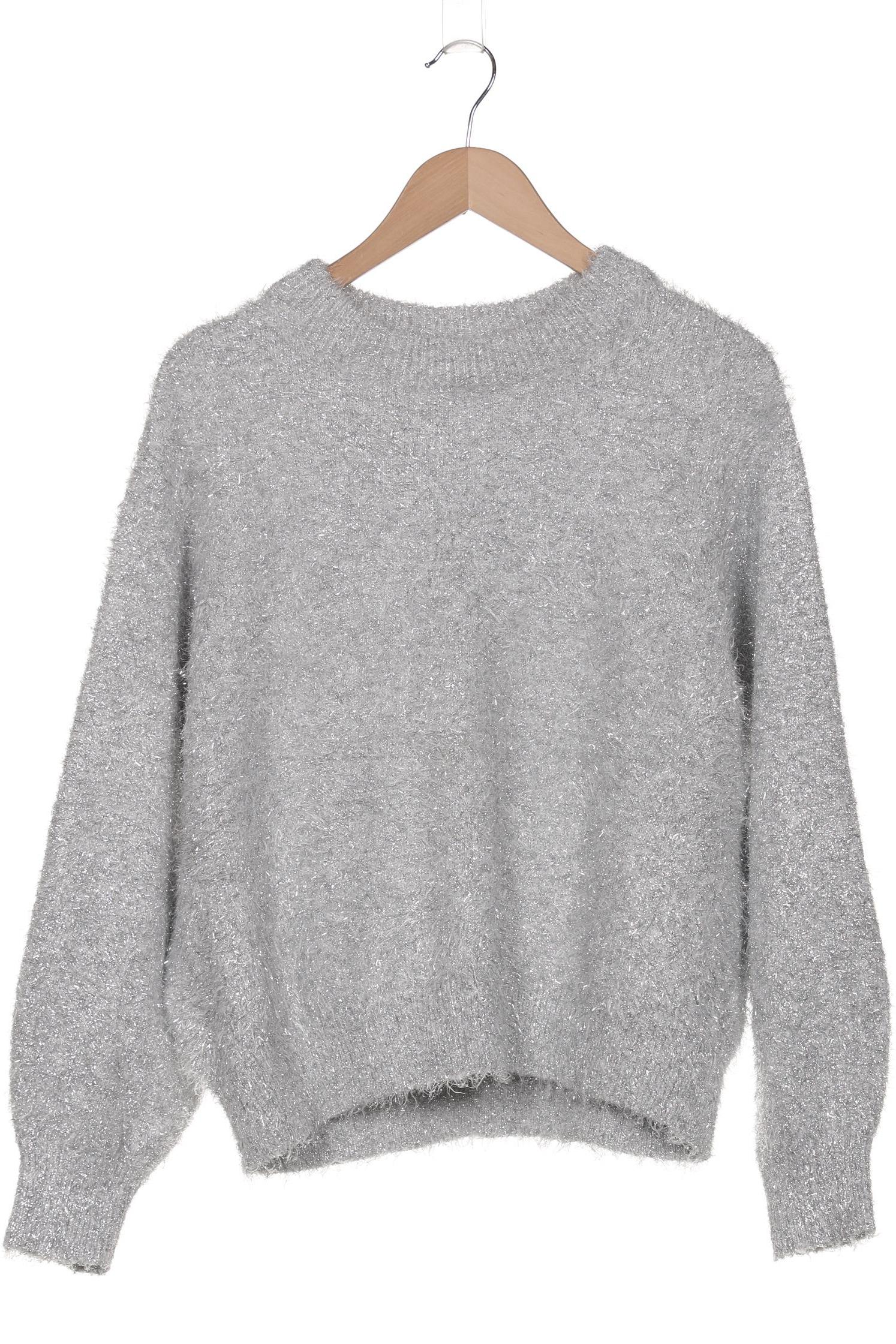 

H&M Damen Pullover, silber, Gr. 38