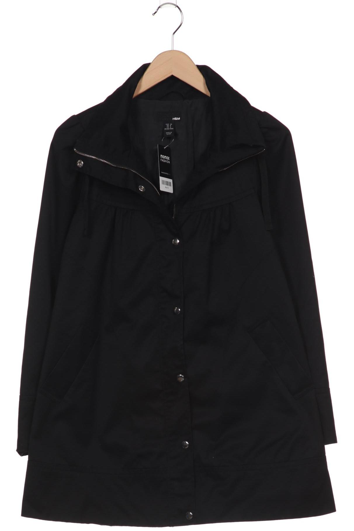 

H&M Damen Mantel, schwarz, Gr. 36