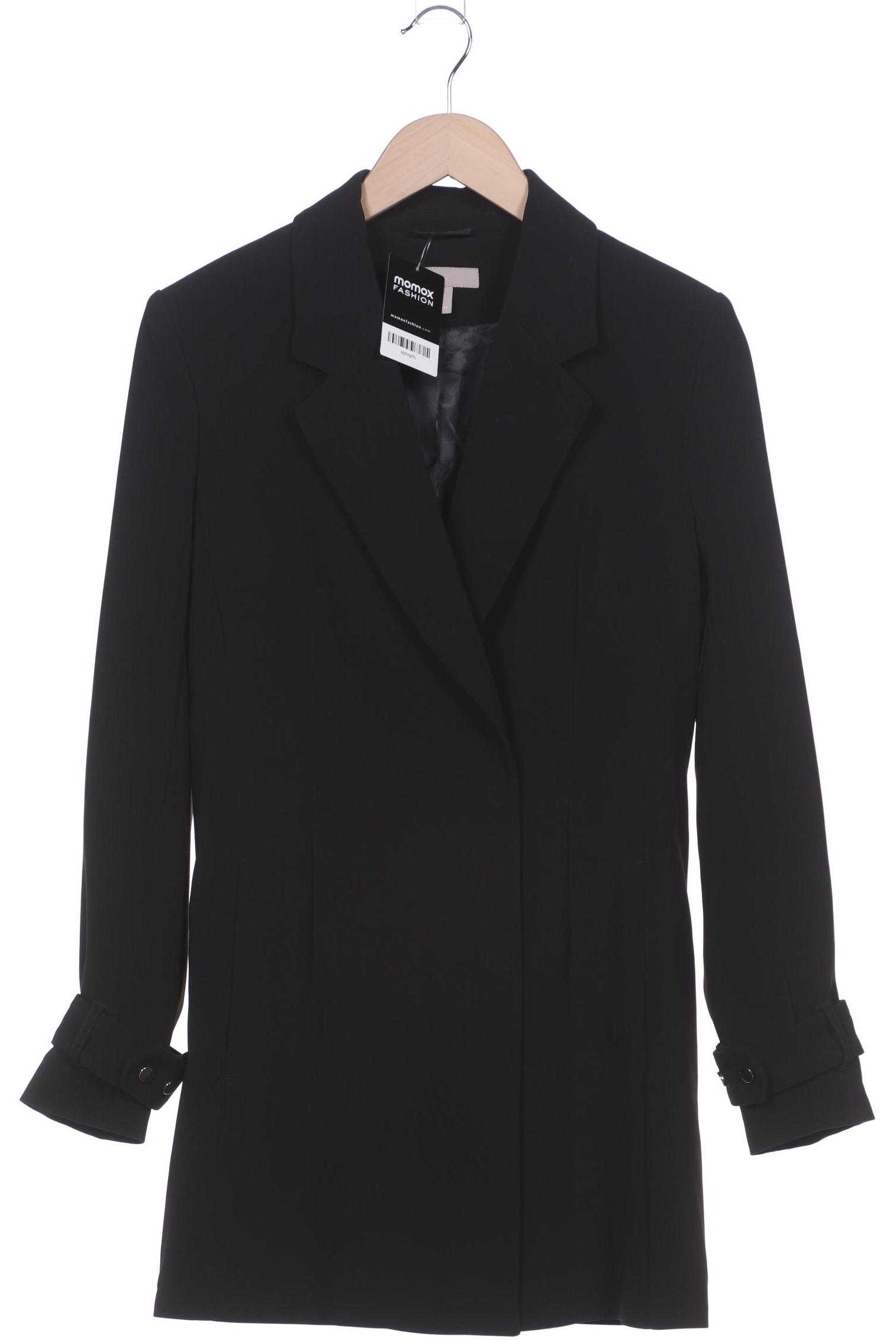 

H&M Damen Mantel, schwarz, Gr. 38