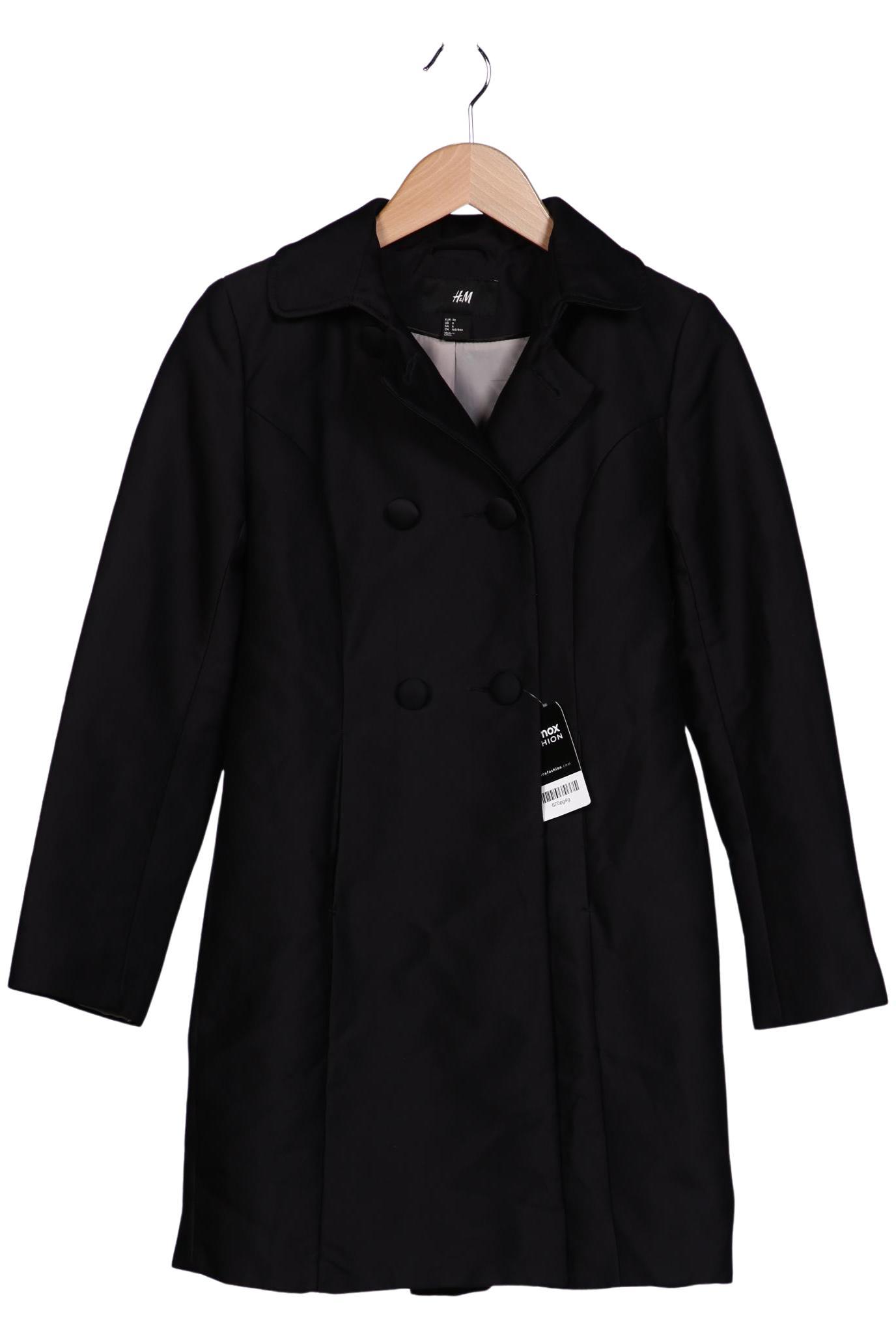 

H&M Damen Mantel, schwarz, Gr. 36