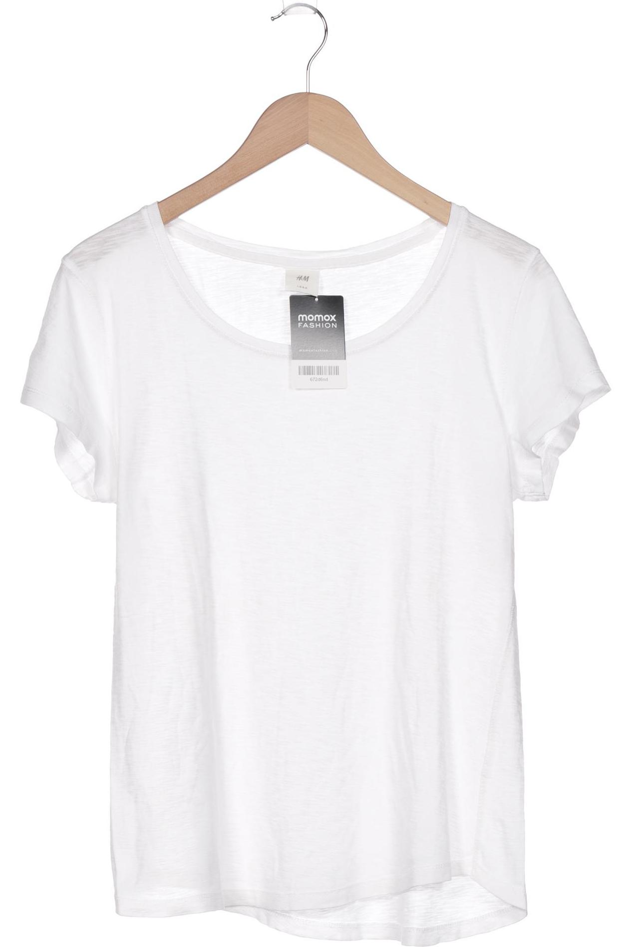 

H&M Damen T-Shirt, weiß