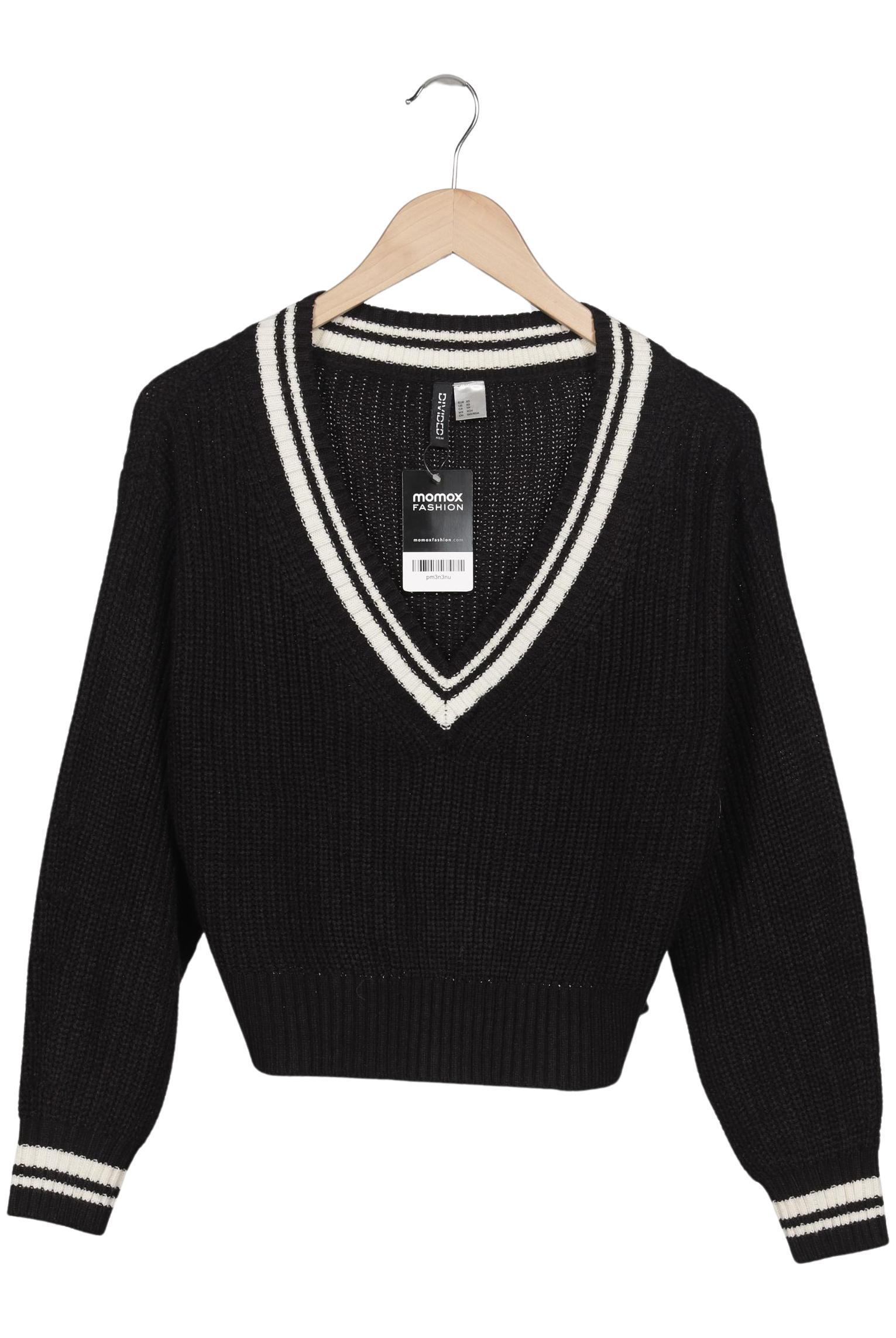 

H&M Damen Pullover, schwarz, Gr. 34