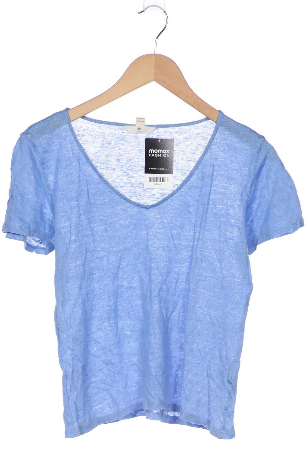 

H&M Damen T-Shirt, hellblau