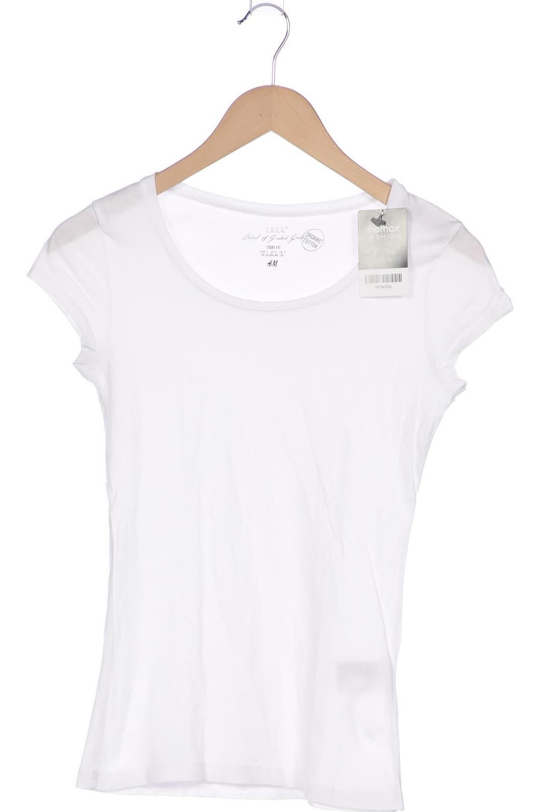 

H&M Damen T-Shirt, weiß, Gr. 36