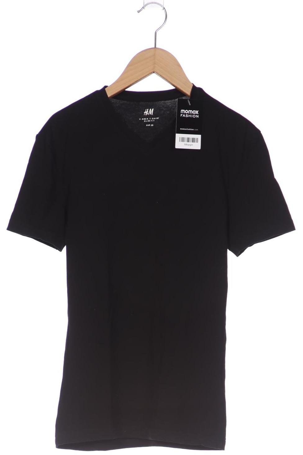 

H&M Damen T-Shirt, schwarz
