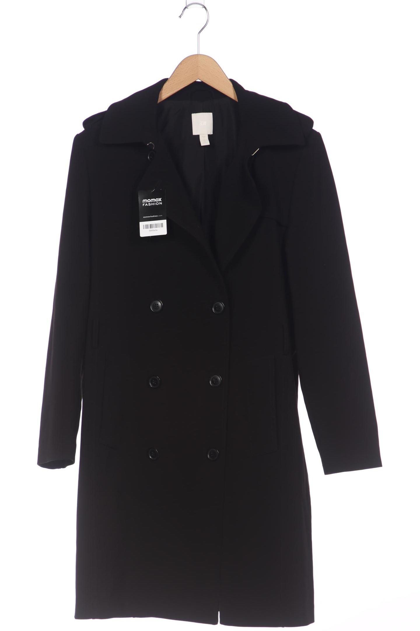 

H&M Damen Mantel, schwarz, Gr. 40