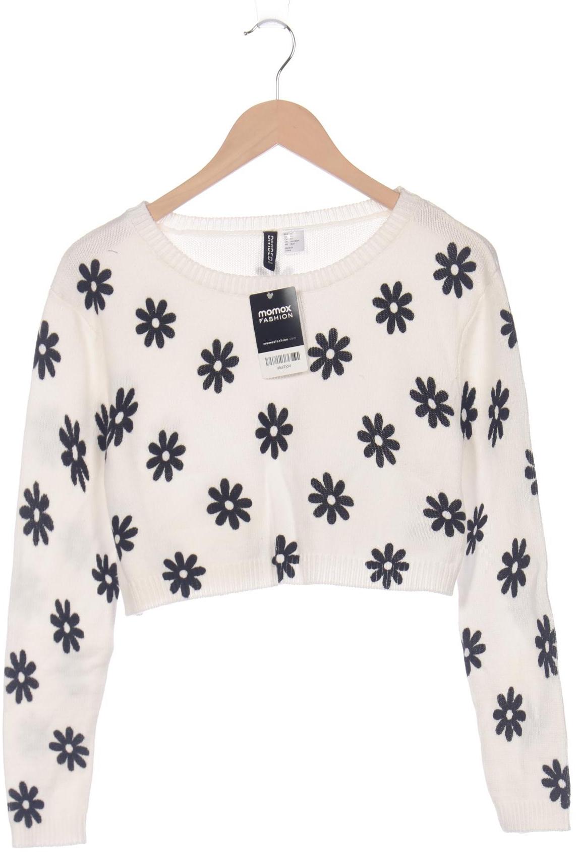 

H&M Damen Pullover, weiß, Gr. 34