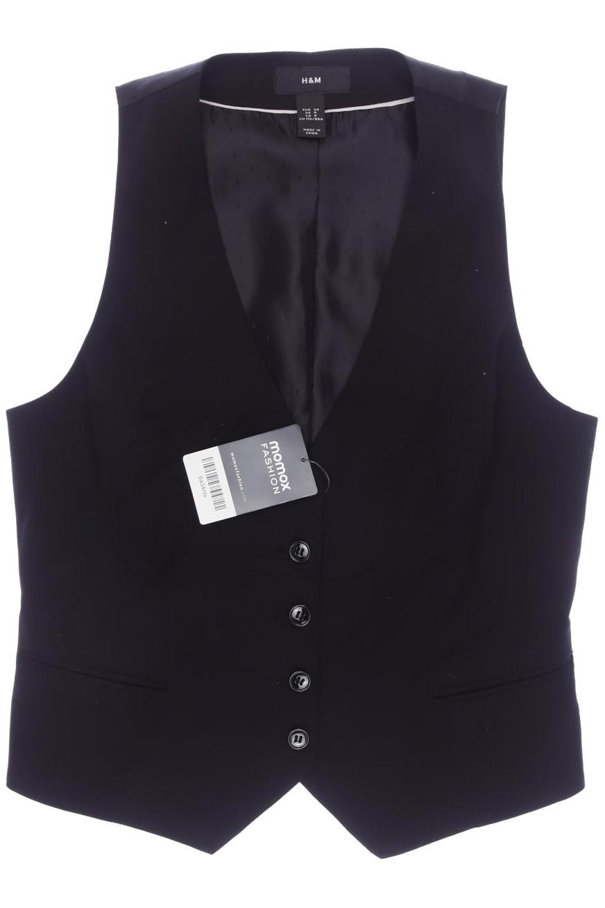 

H&M Damen Weste, schwarz, Gr. 38