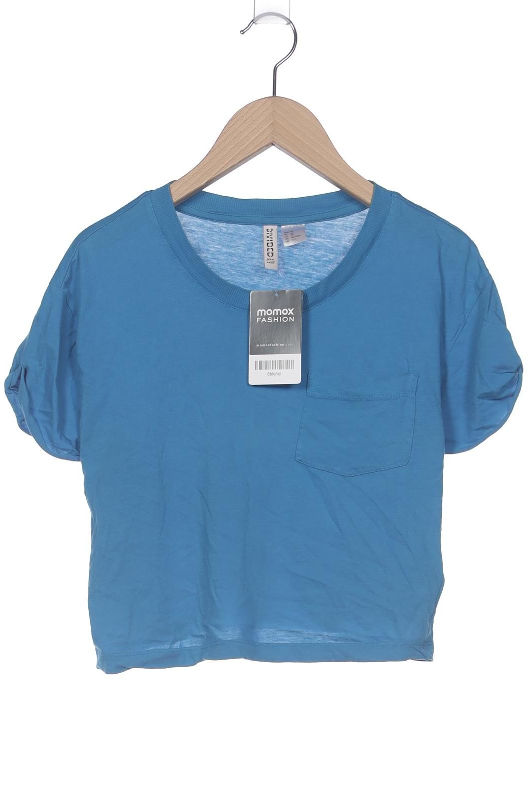 

H&M Damen T-Shirt, blau, Gr. 34