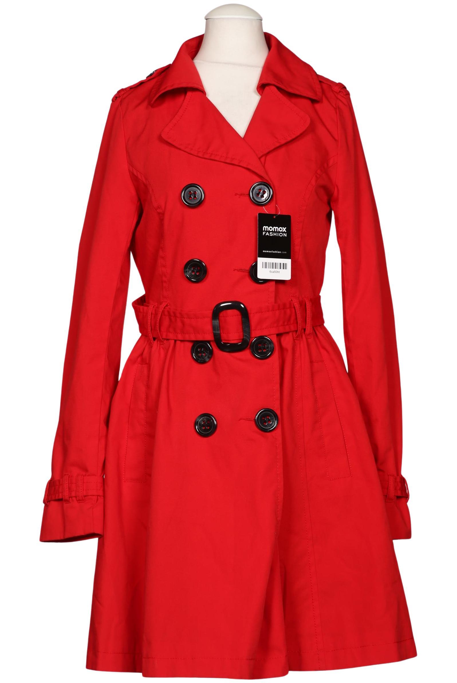 

H&M Damen Mantel, rot, Gr. 34