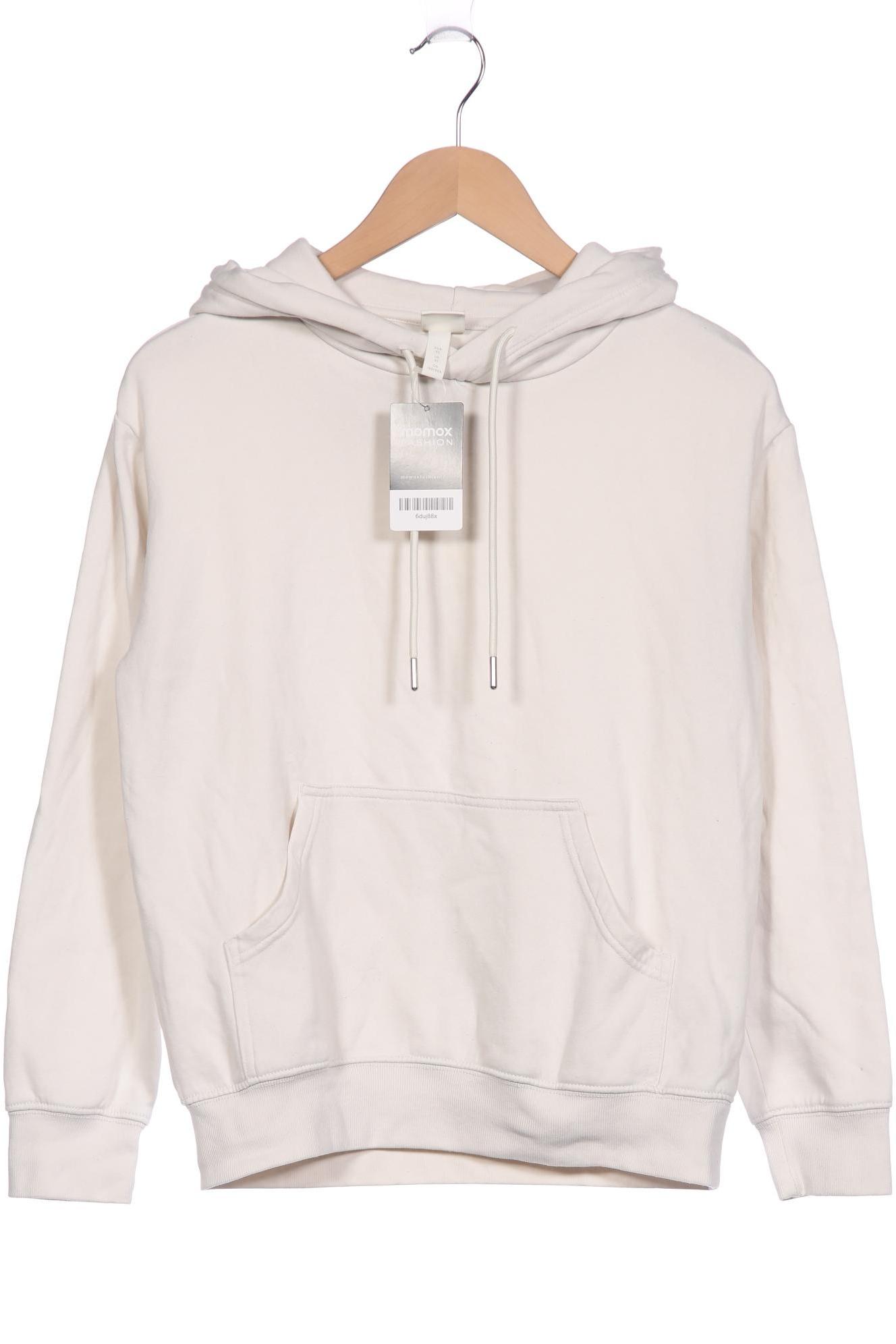 

H&M Damen Kapuzenpullover, weiß, Gr. 34