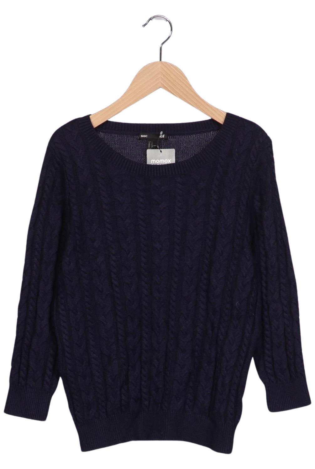 

H&M Damen Pullover, marineblau, Gr. 36