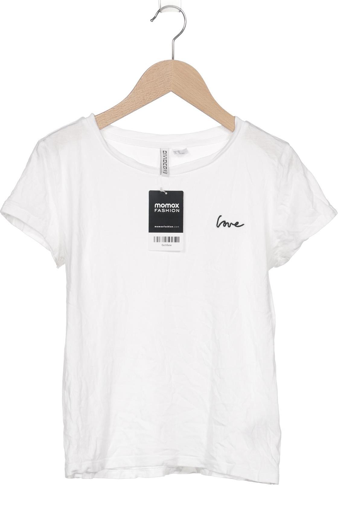 

H&M Damen T-Shirt, weiß, Gr. 34