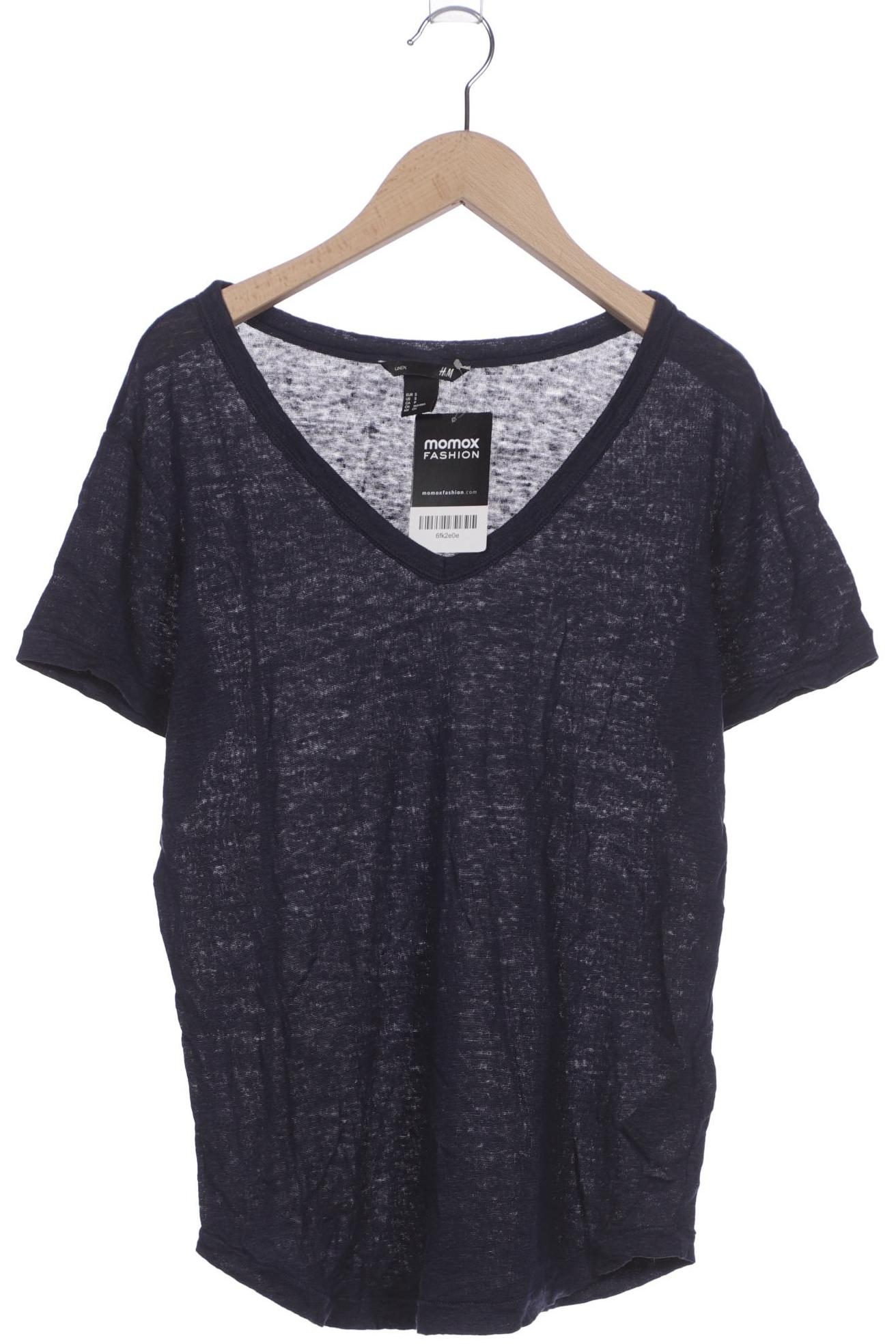 

H&M Damen T-Shirt, marineblau, Gr. 36
