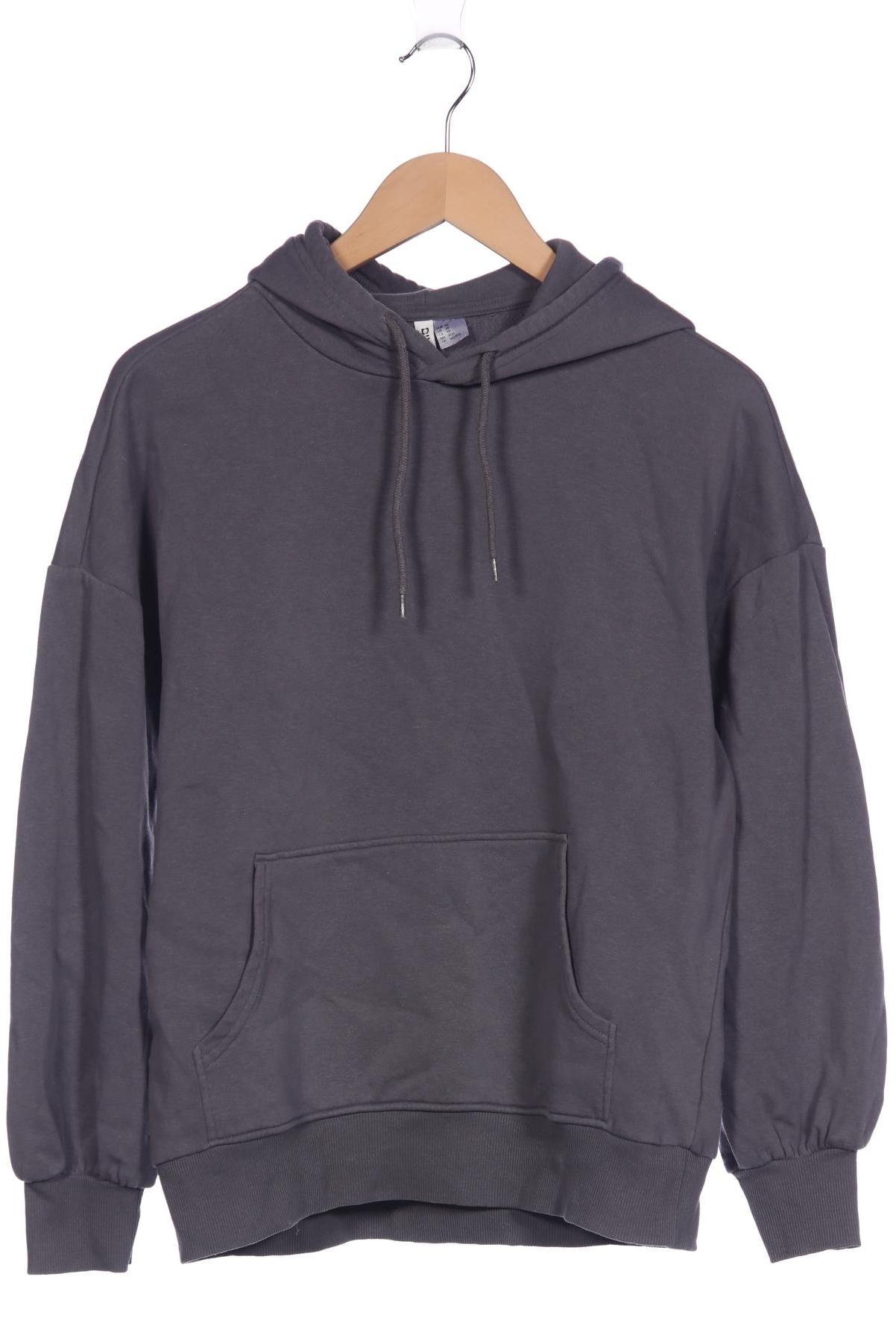 

H&M Damen Kapuzenpullover, grau, Gr. 34