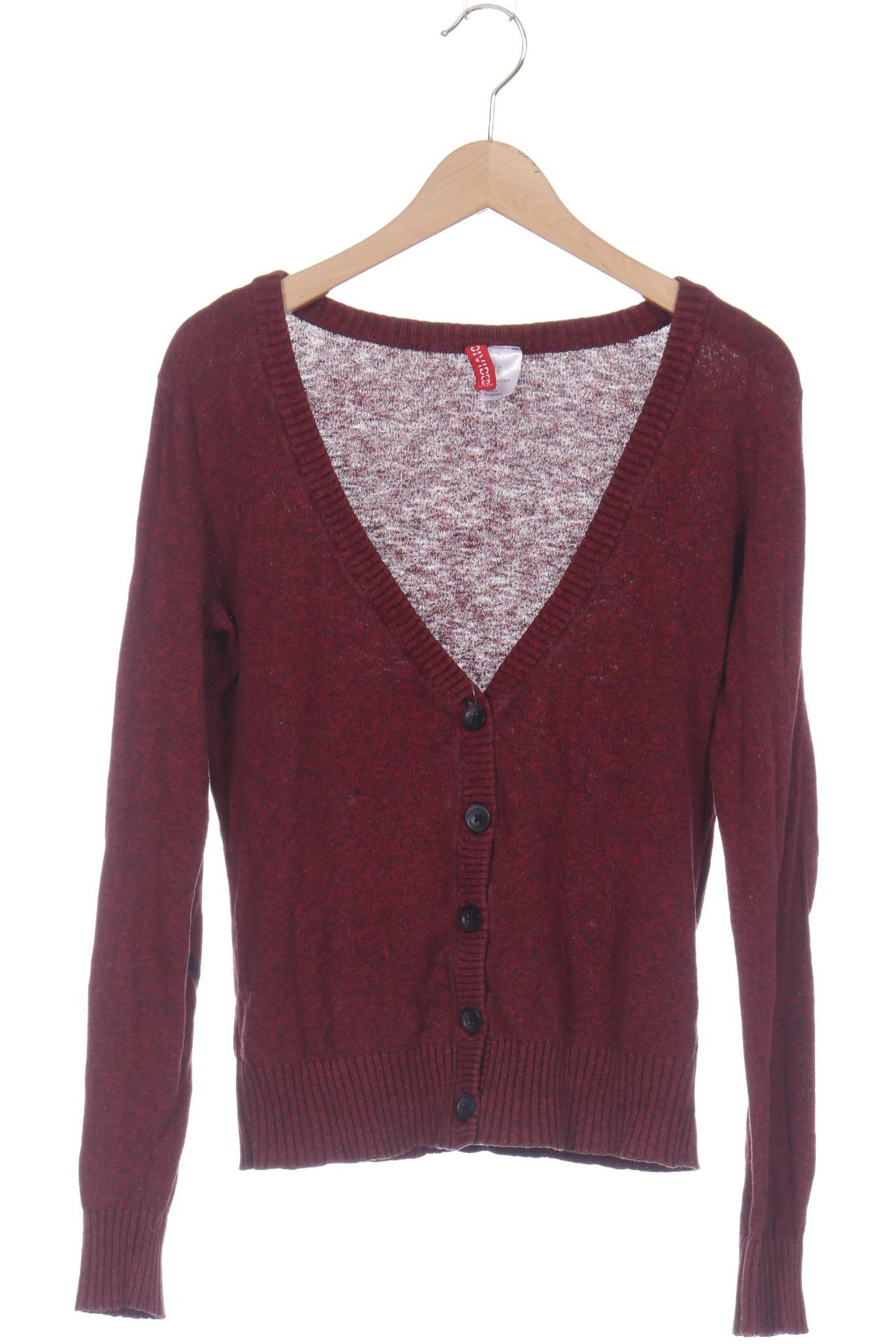 

H&M Damen Strickjacke, rot, Gr. 34