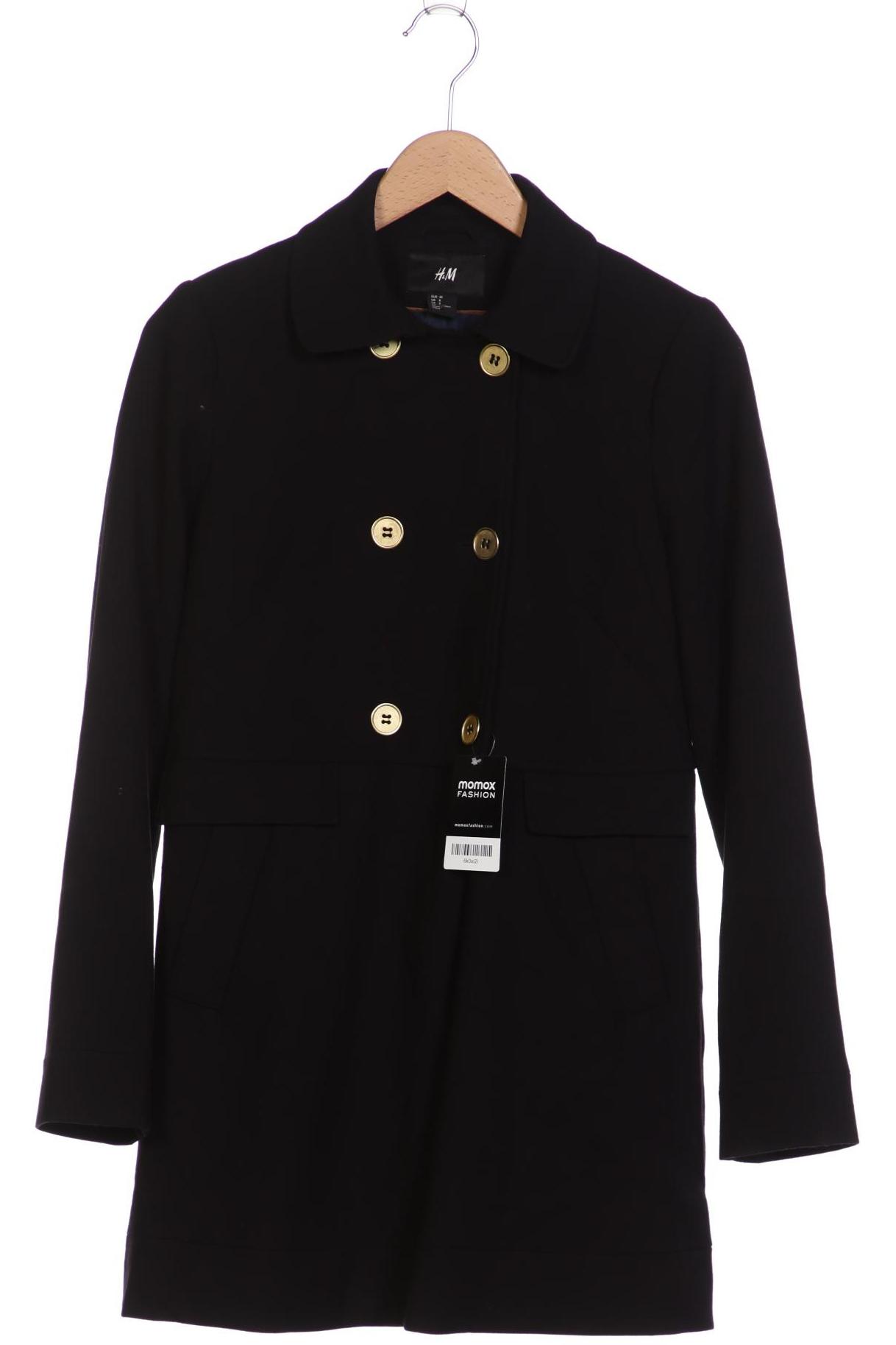 

H&M Damen Mantel, schwarz