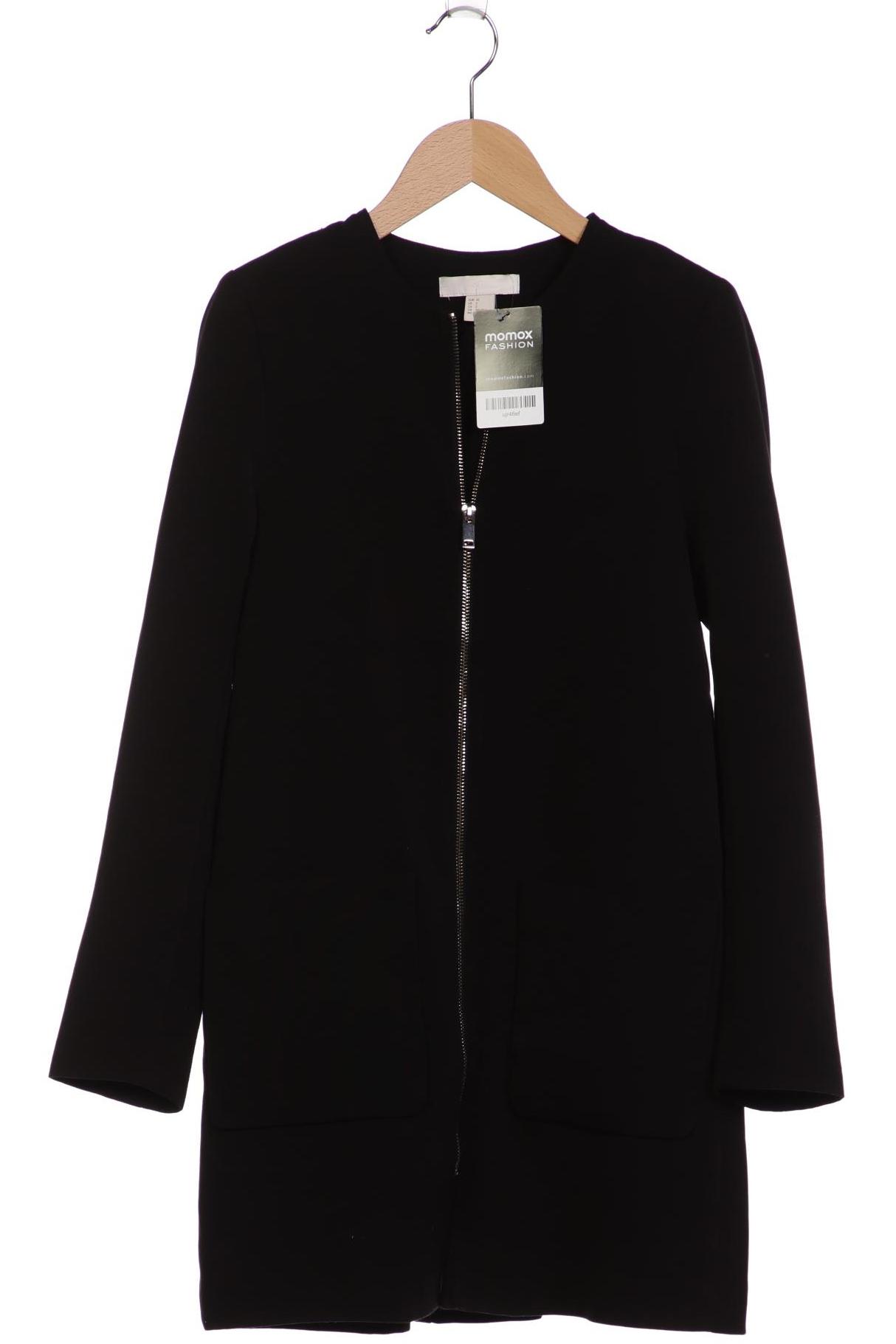 

H&M Damen Mantel, schwarz, Gr. 32