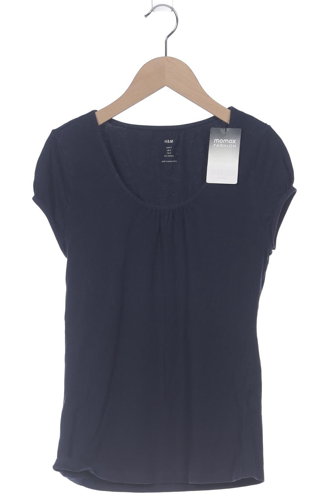 

H&M Damen T-Shirt, marineblau, Gr. 36