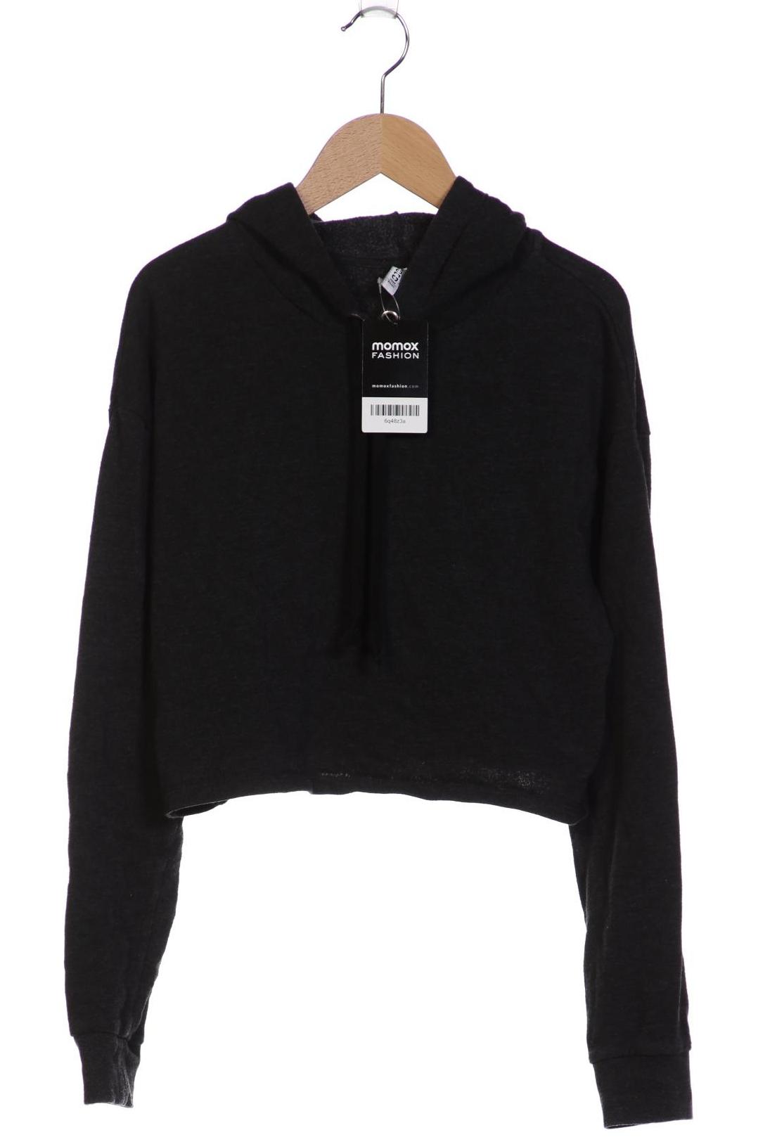 

H&M Damen Kapuzenpullover, grau, Gr. 34