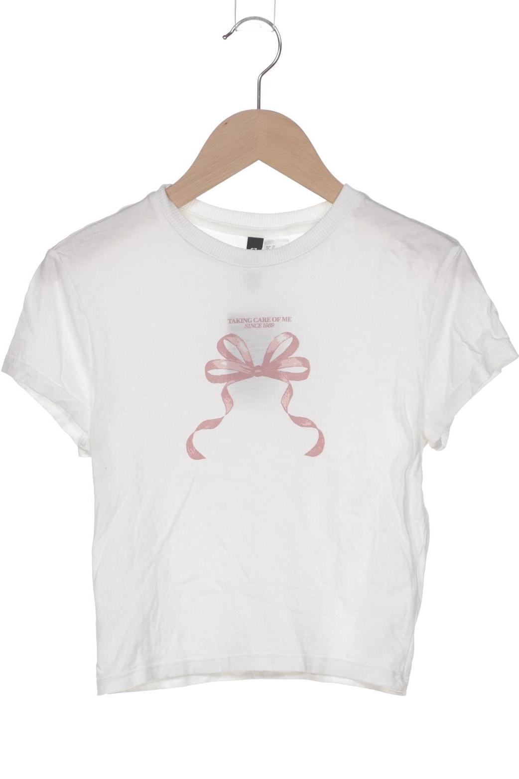 

H&M Damen T-Shirt, weiß, Gr. 34