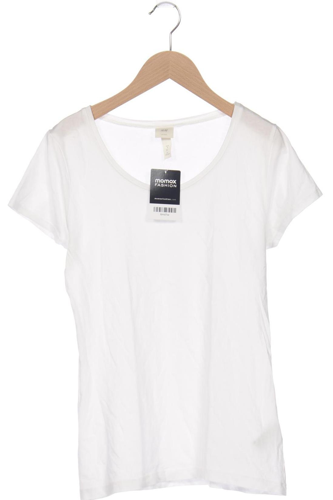 

H&M Damen T-Shirt, weiß, Gr. 38