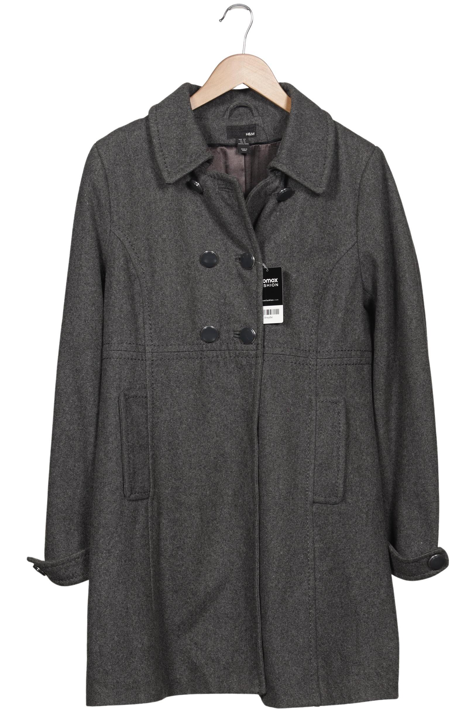

H&M Damen Mantel, grau, Gr. 46