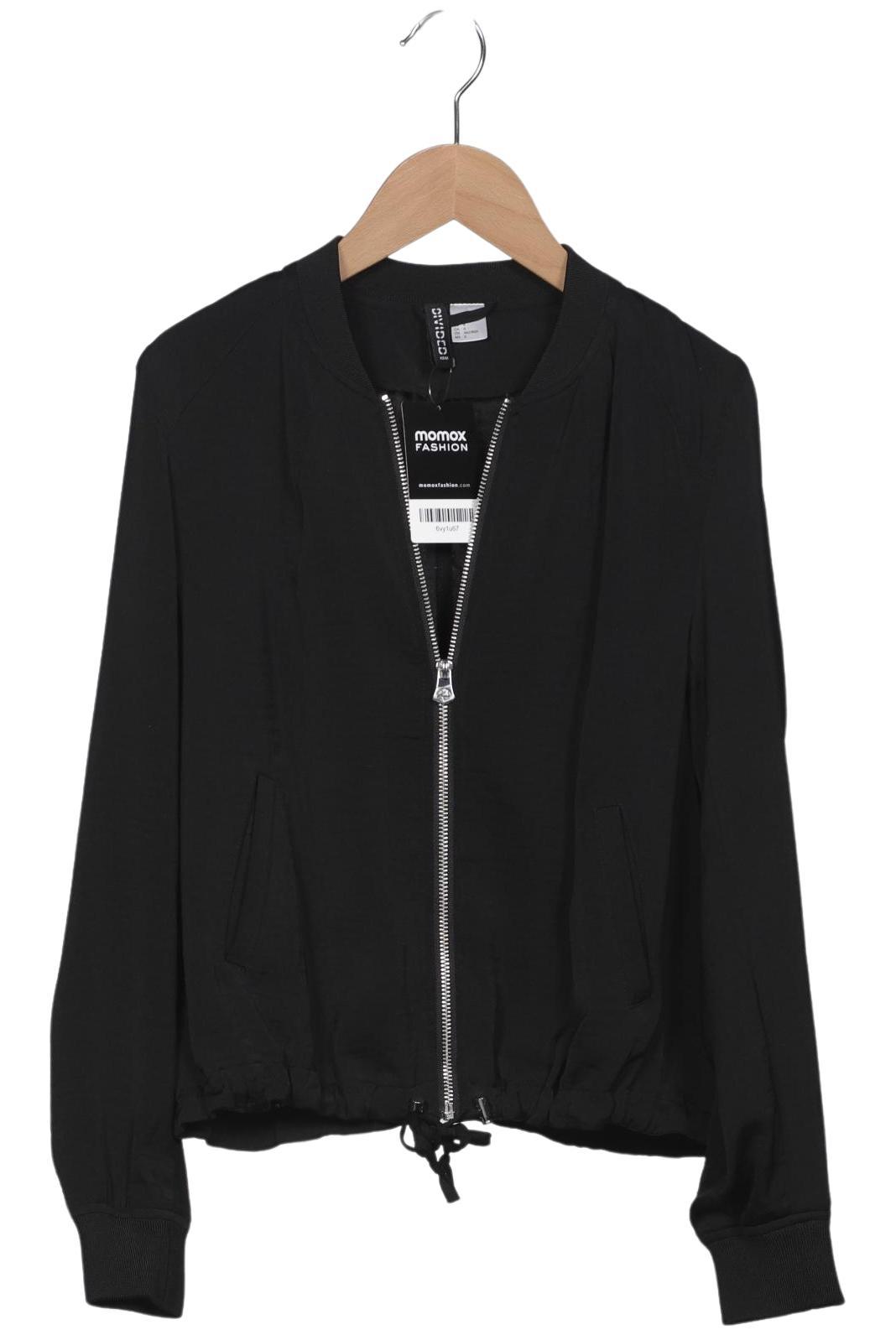 

H&M Damen Jacke, schwarz, Gr. 34