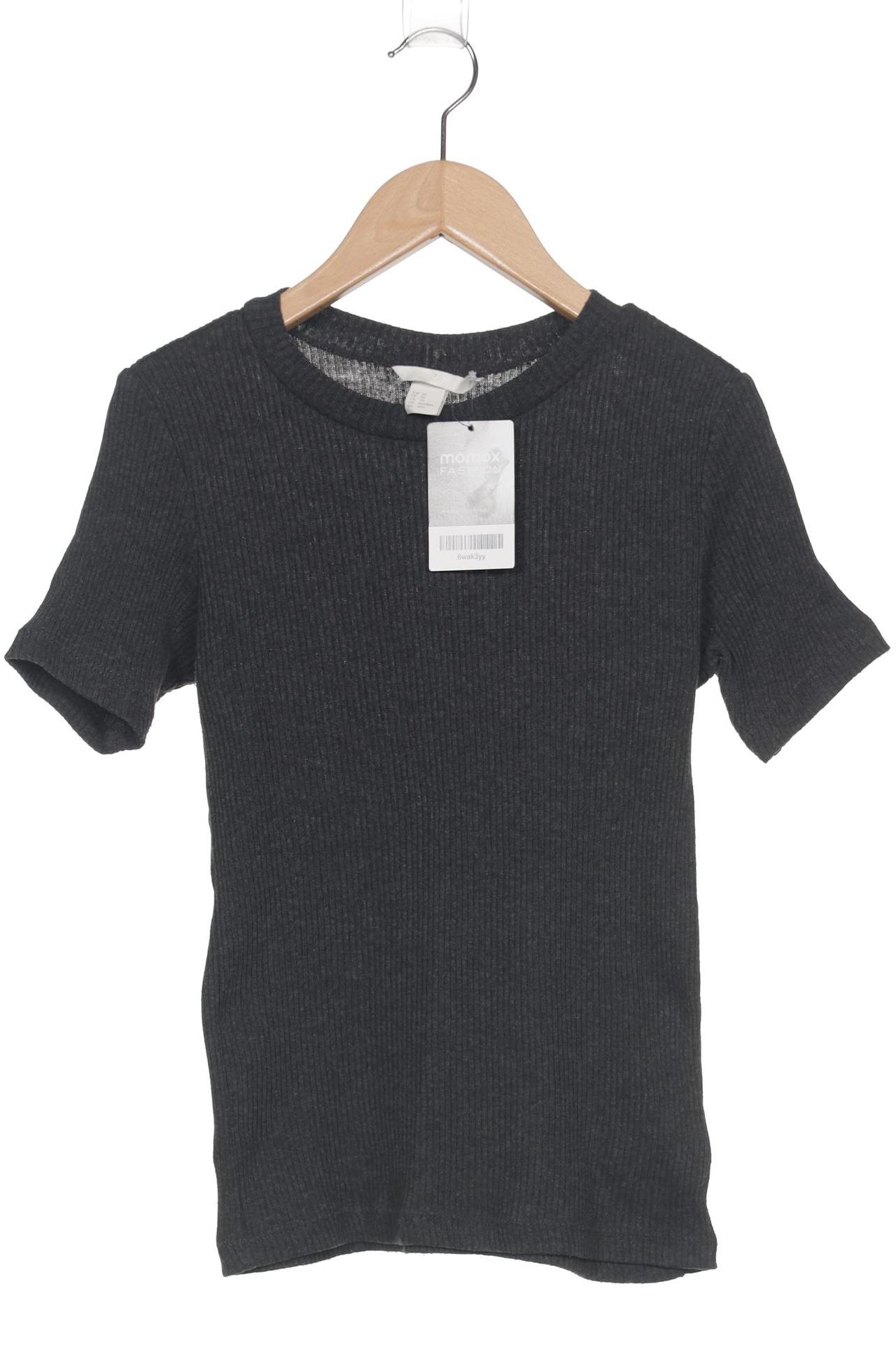 

H&M Damen T-Shirt, grau, Gr. 34