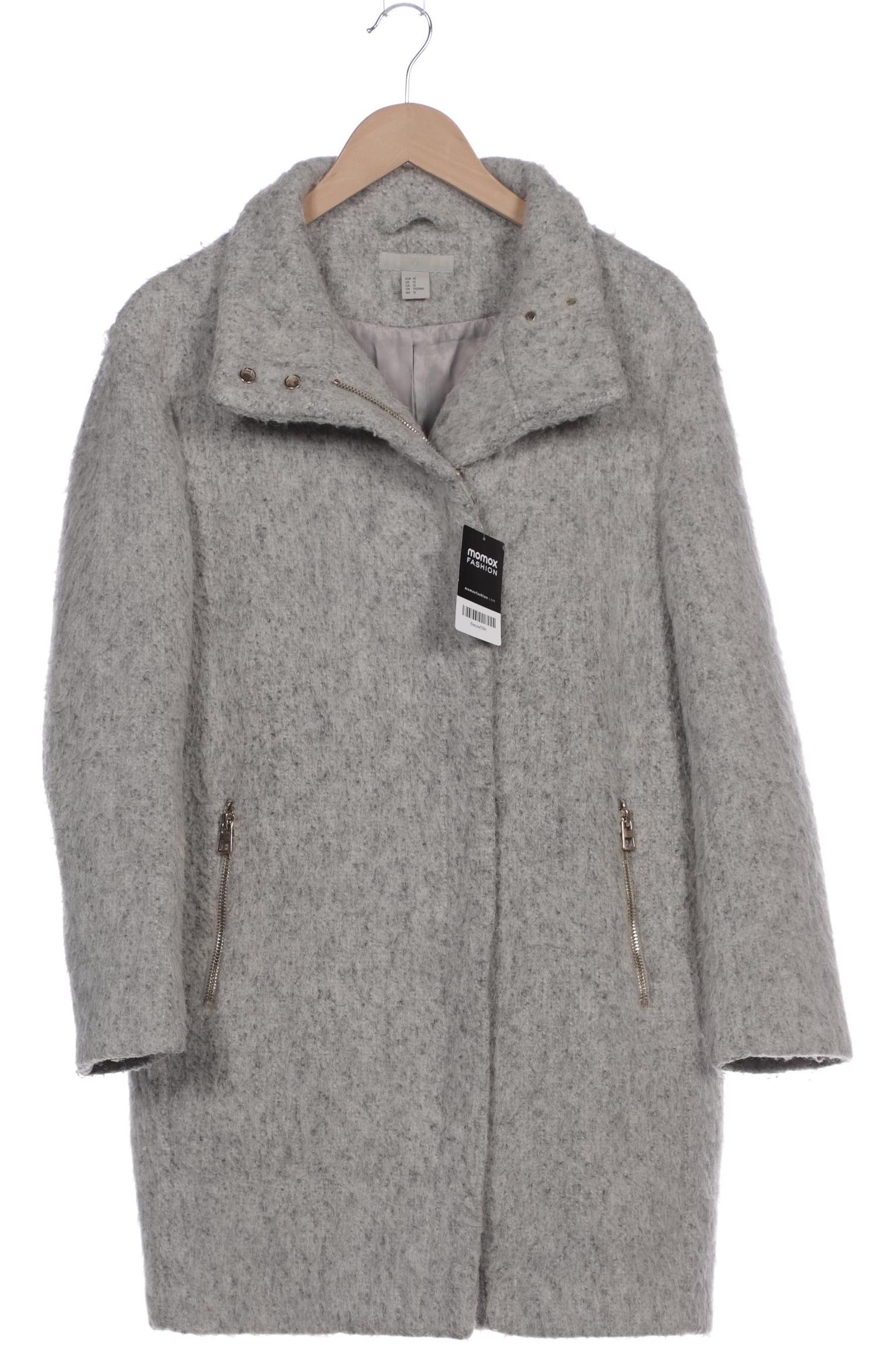 

H&M Damen Mantel, grau, Gr. 42