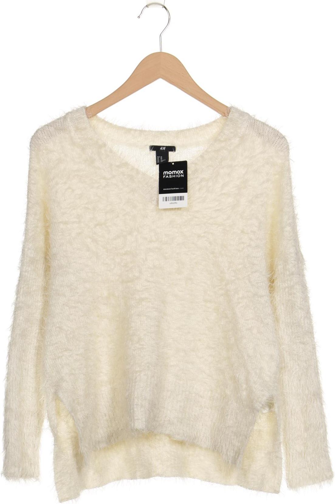 

H&M Damen Pullover, weiß, Gr. 34