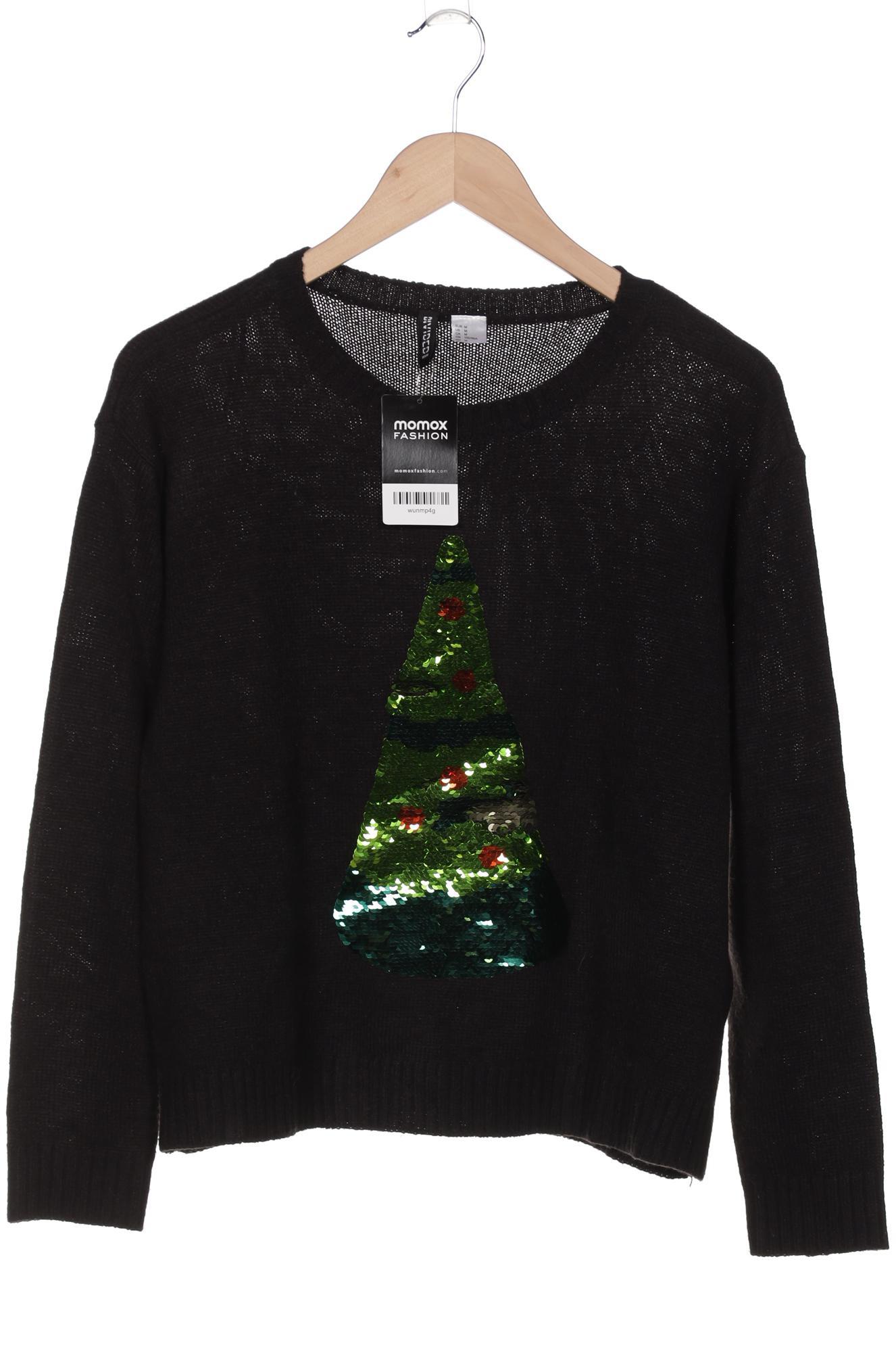 

H&M Damen Pullover, schwarz, Gr. 38