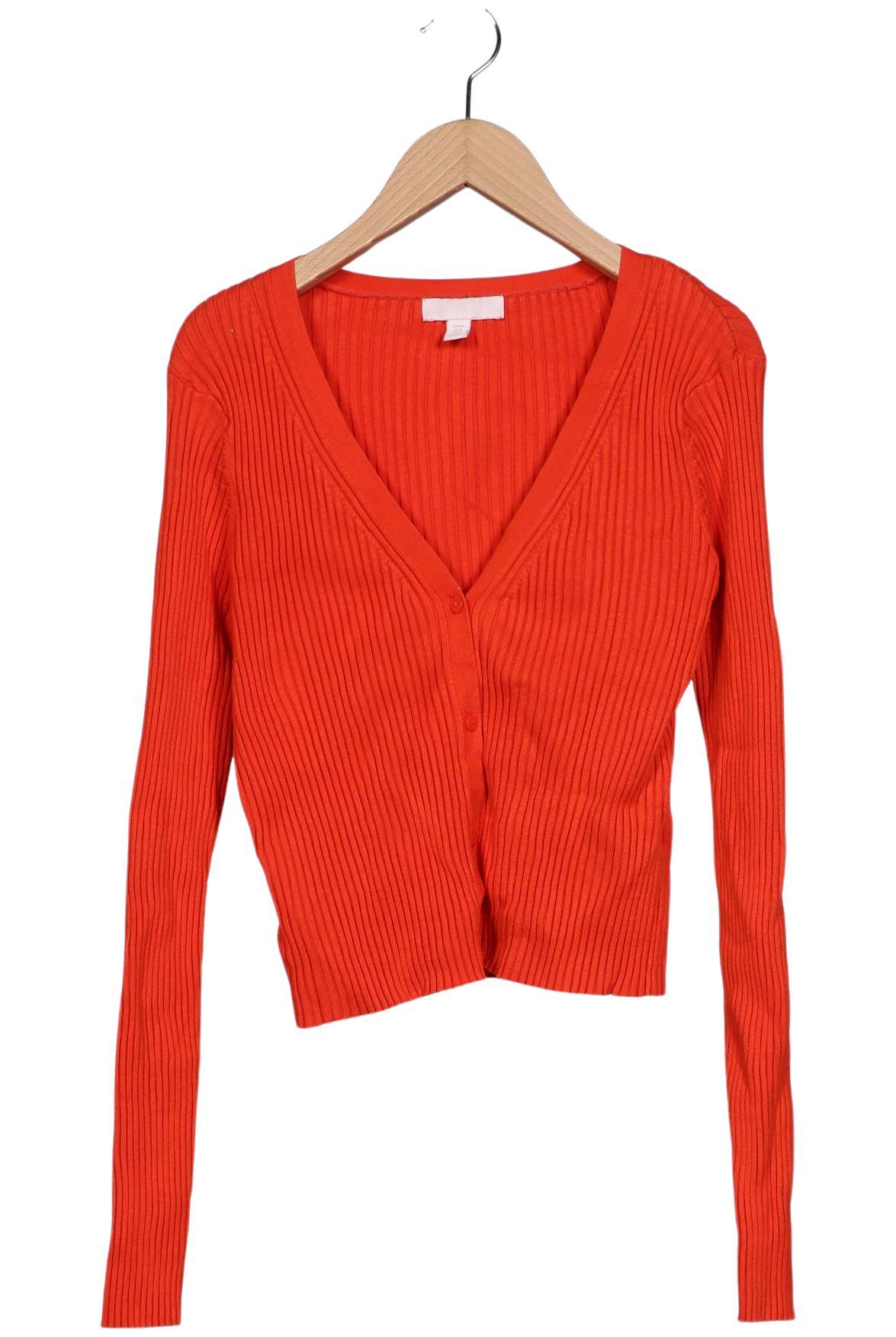 

H&M Damen Strickjacke, rot, Gr. 38