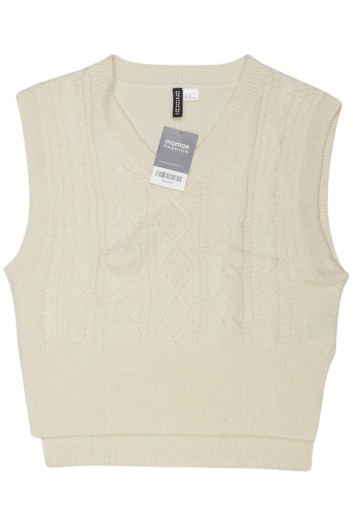 

H&M Damen Pullover, cremeweiß, Gr. 34