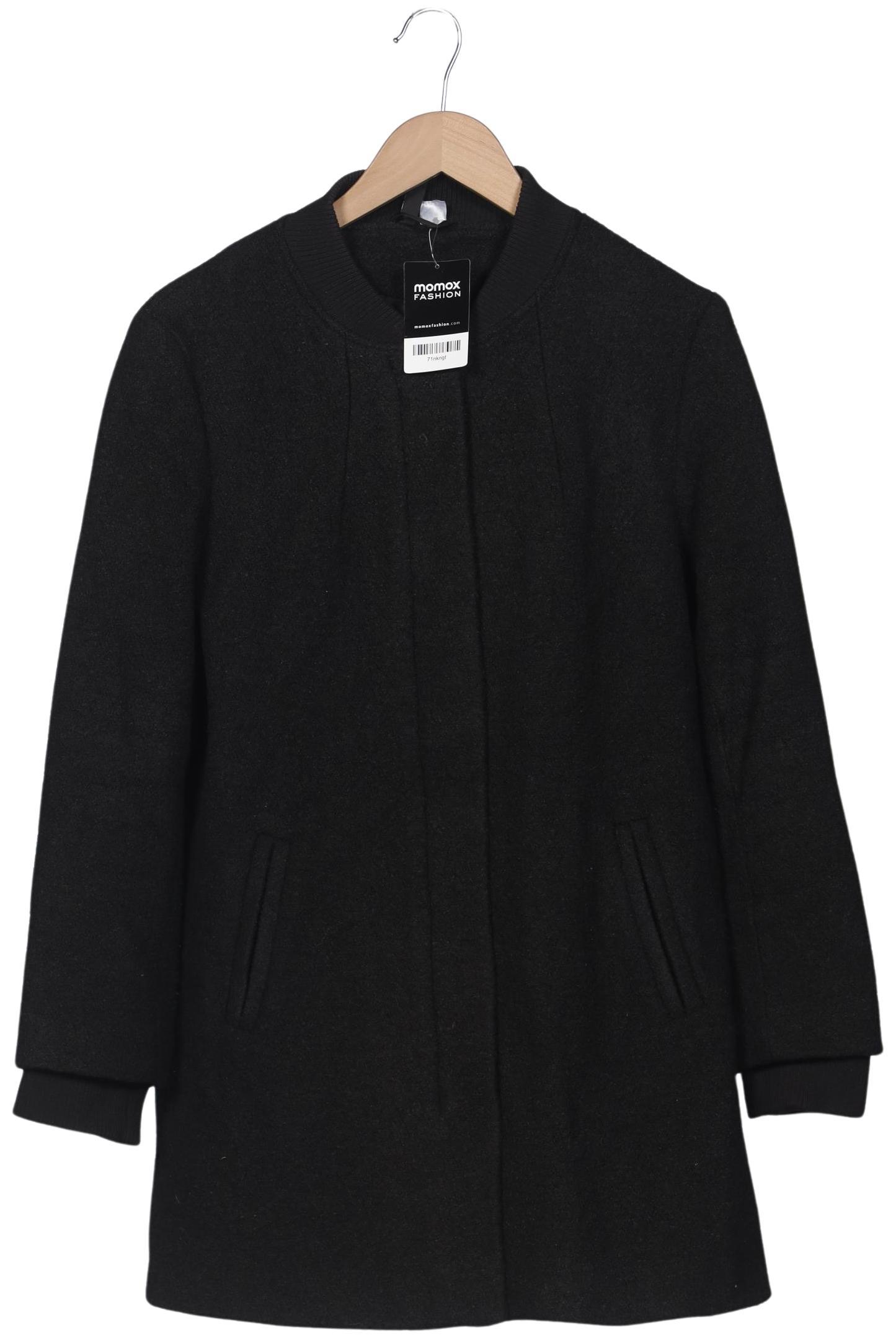 

H&M Damen Mantel, schwarz, Gr. 42