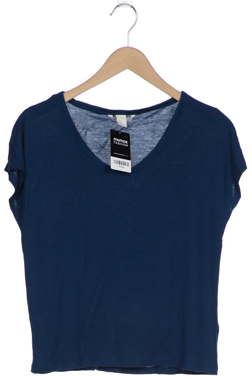 

H&M Damen T-Shirt, blau, Gr. 34