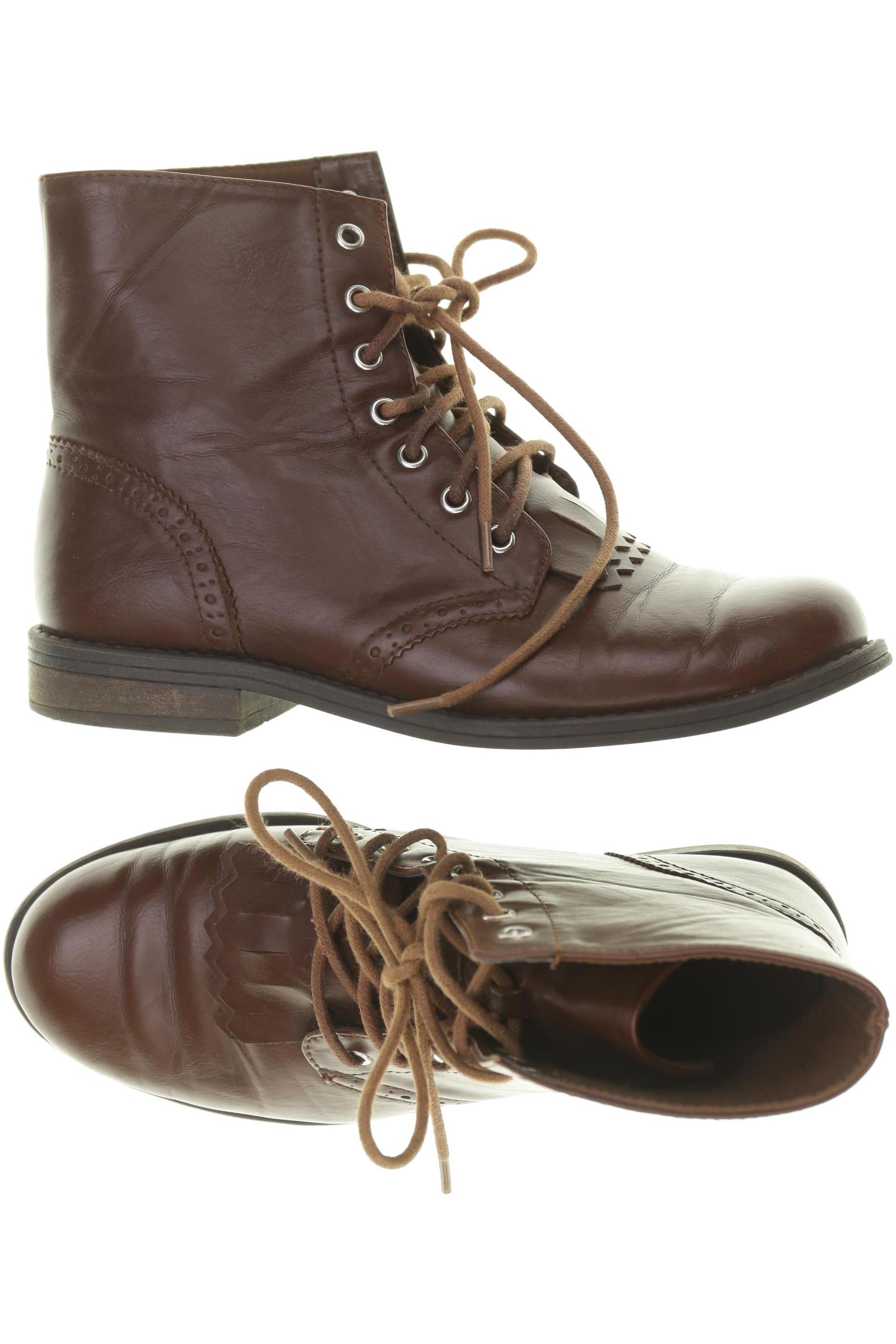 

H&M Damen Stiefelette, braun, Gr. 36