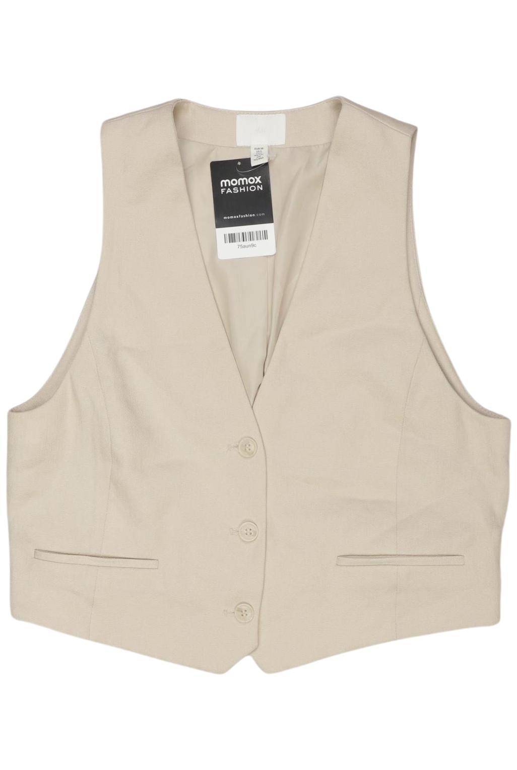 

H&M Damen Weste, beige, Gr. 38