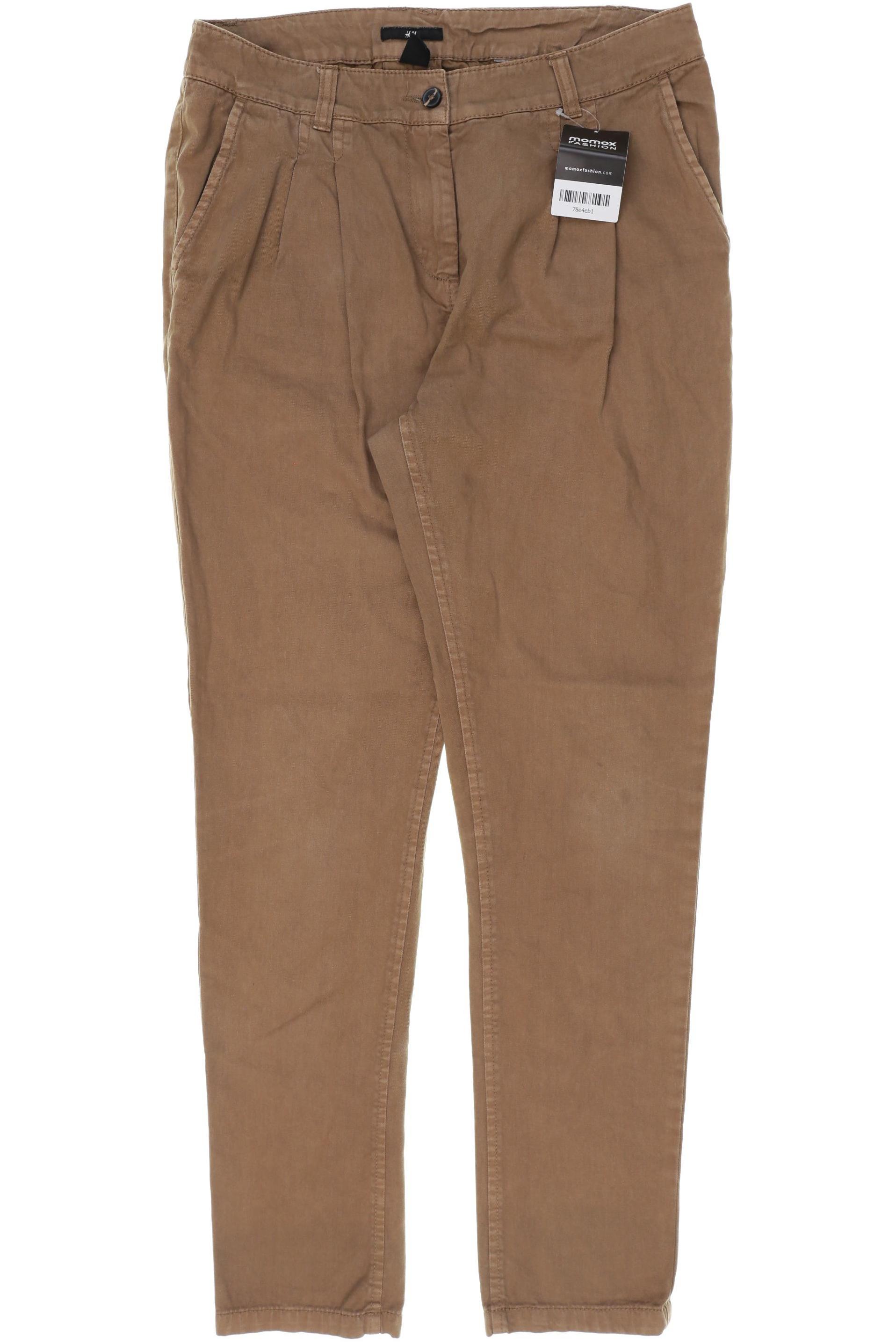 Thumbnail - H&amp;M Damen Stoffhose, braun, Gr. 36