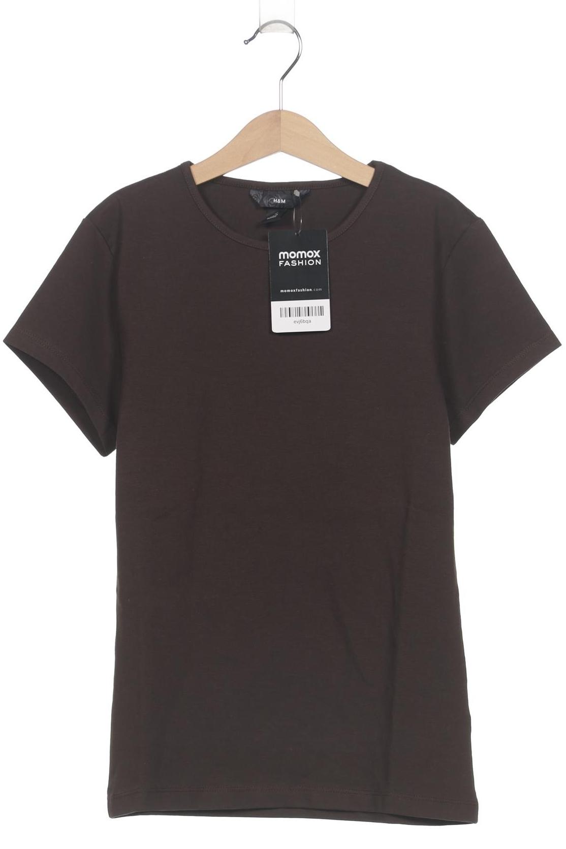 

H&M Damen T-Shirt, braun, Gr. 36