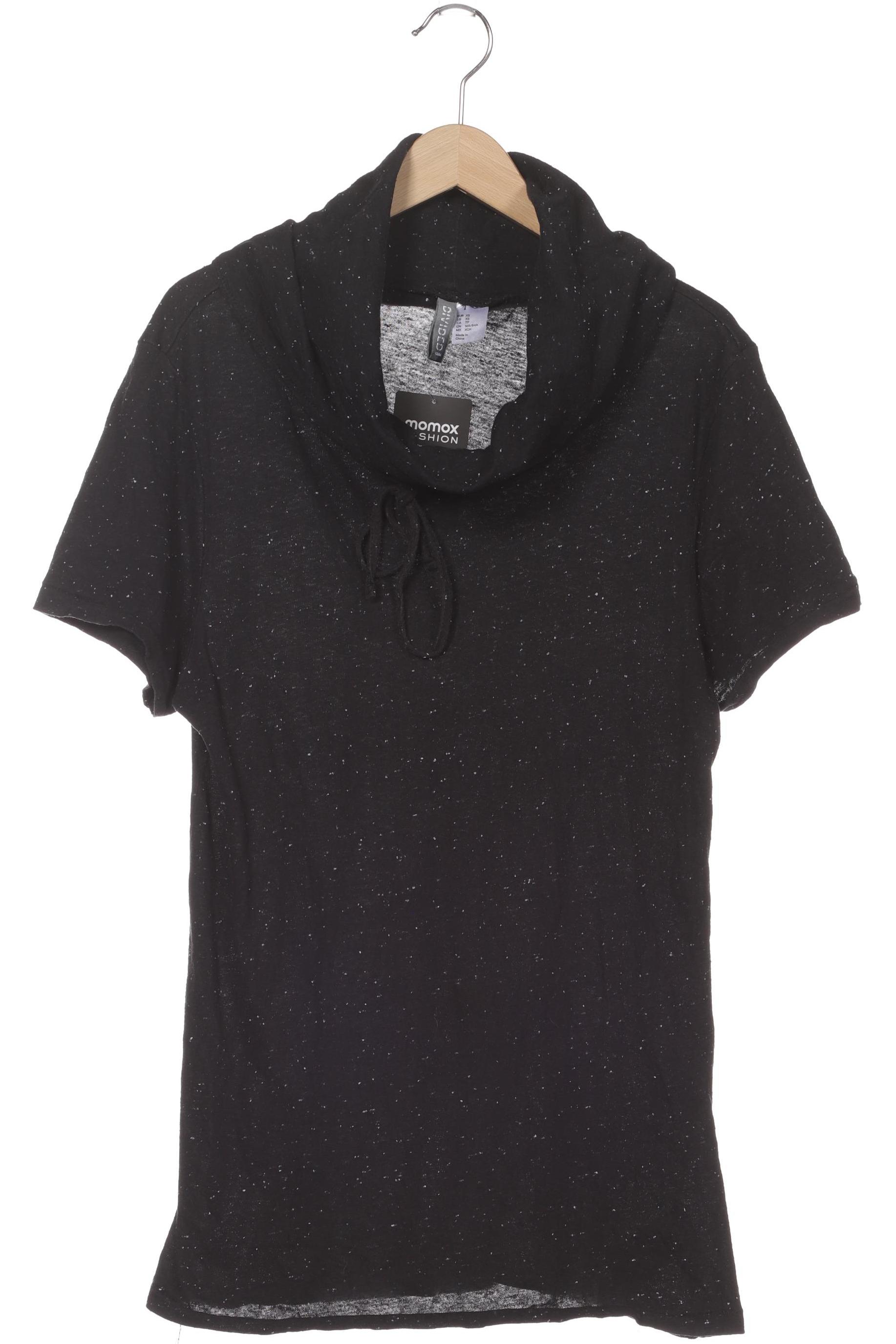 

H&M Damen T-Shirt, schwarz, Gr. 34