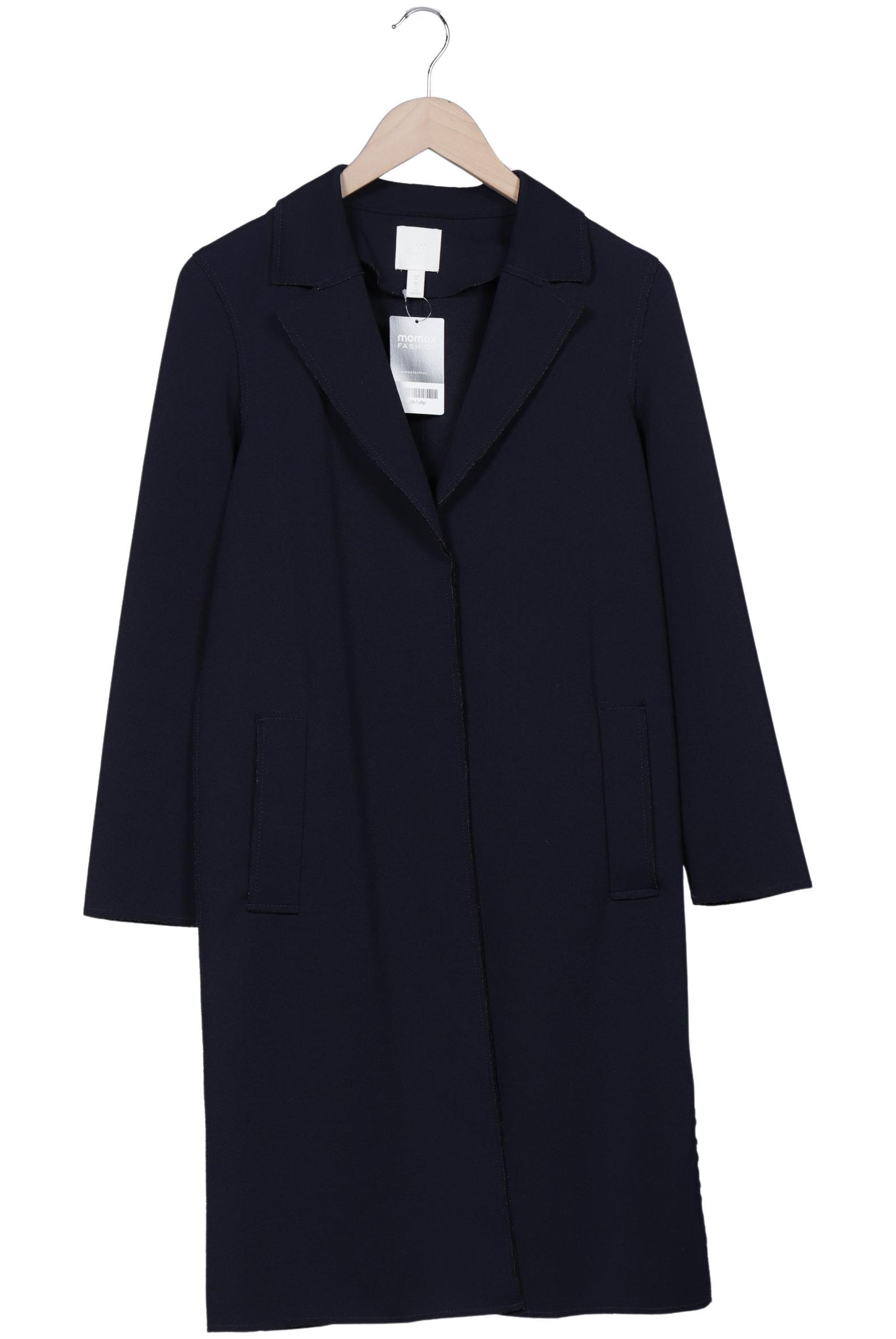 

H&M Damen Mantel, marineblau, Gr. 34
