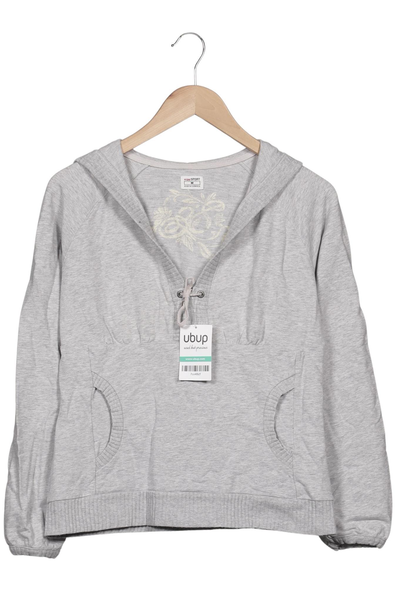 

H&M Damen Kapuzenpullover, grau, Gr. 38