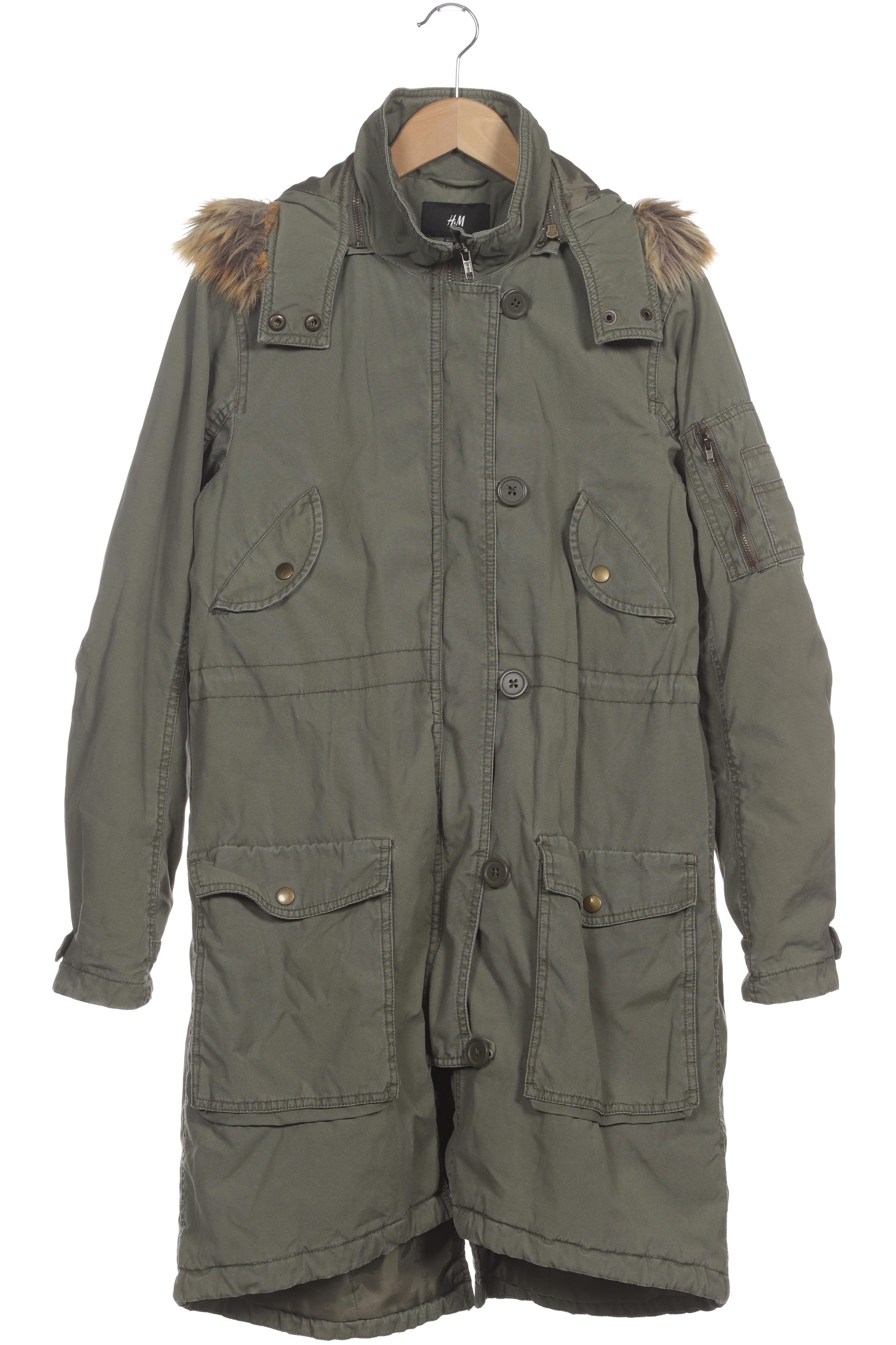 

H&M Damen Mantel, grün, Gr.