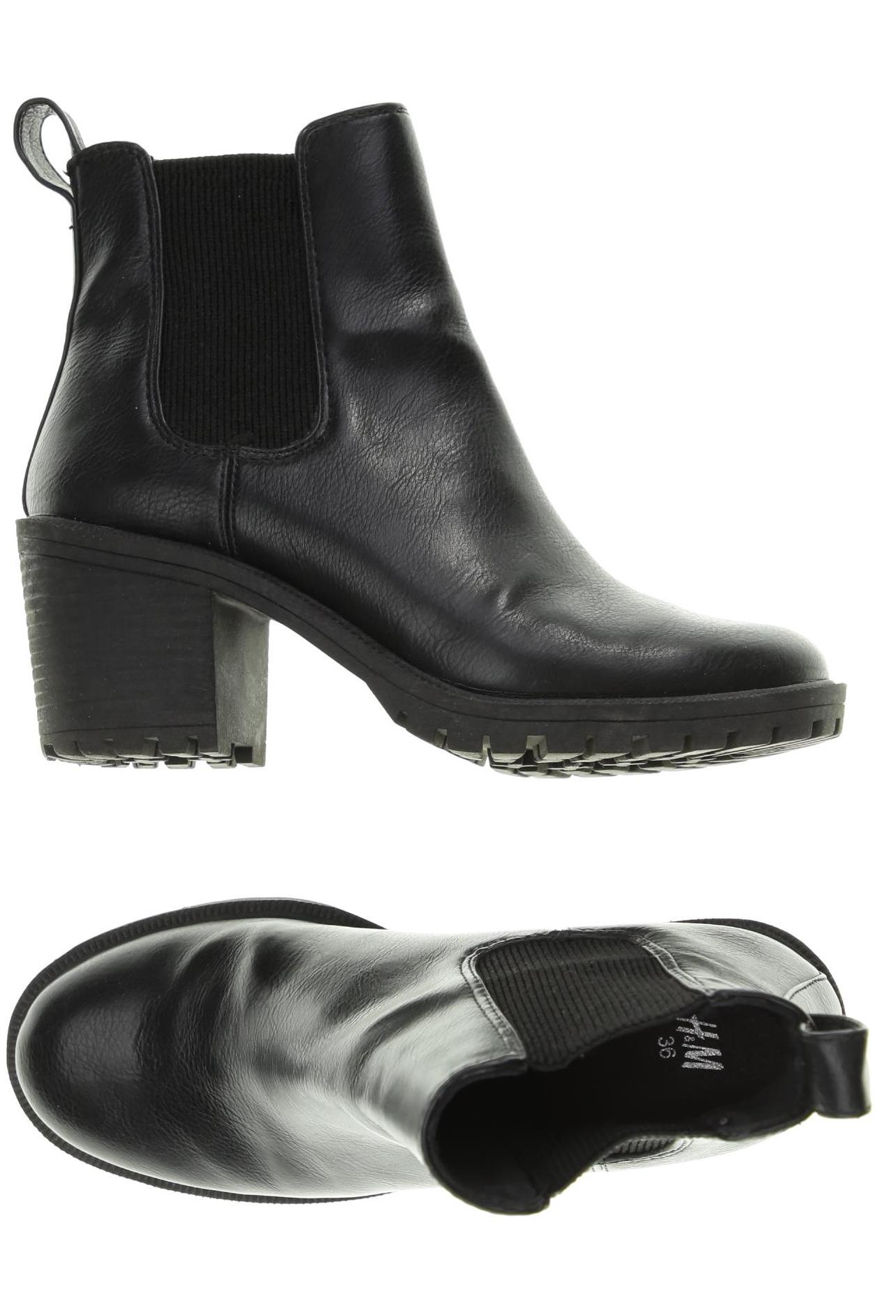 

H&M Damen Stiefelette, schwarz, Gr. 36