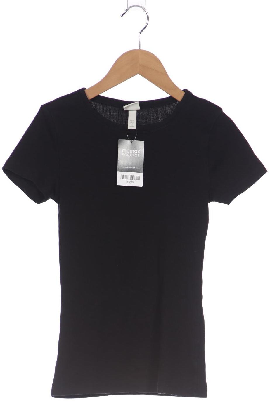 

H&M Damen T-Shirt, schwarz, Gr. 34